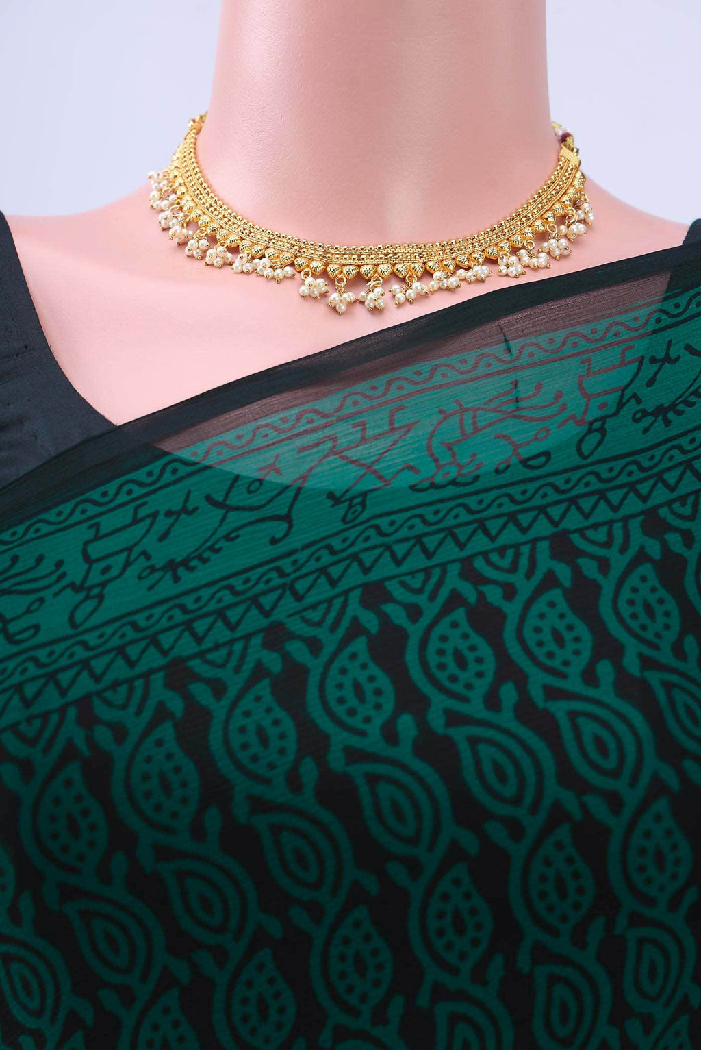 Black Chiffon Saree