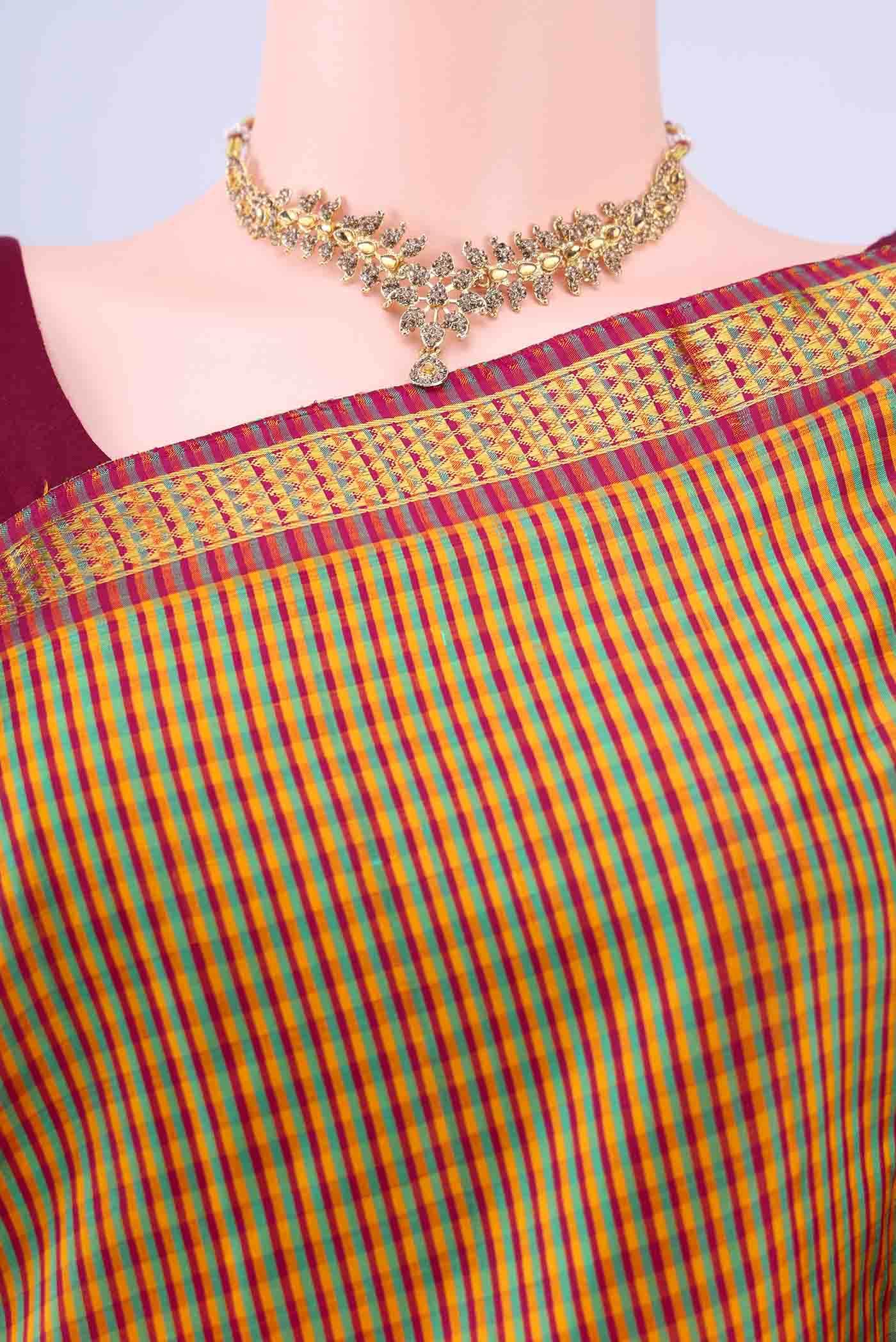 Multi Kanchipuram Silk Saree