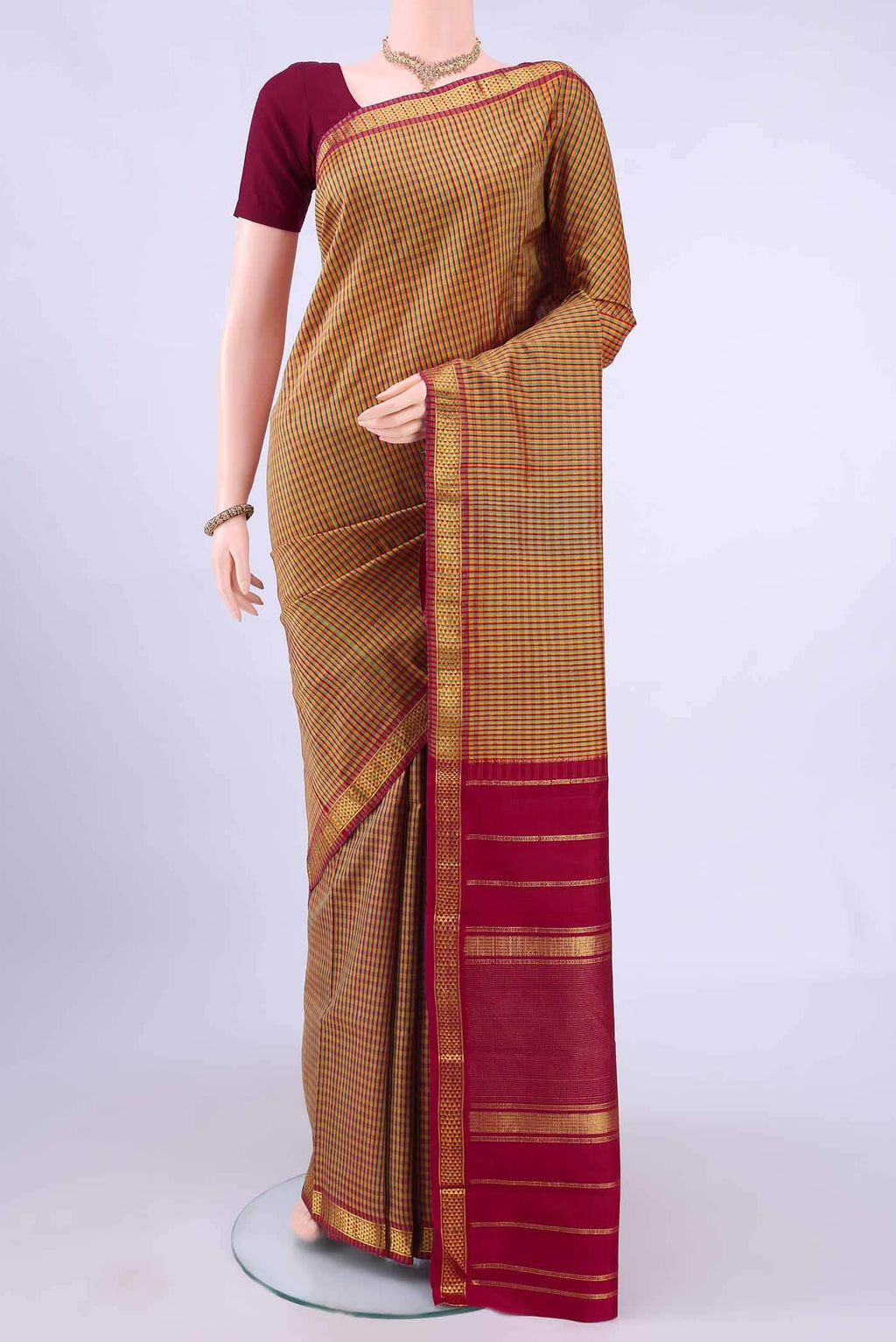 Multi Kanchipuram Silk Saree