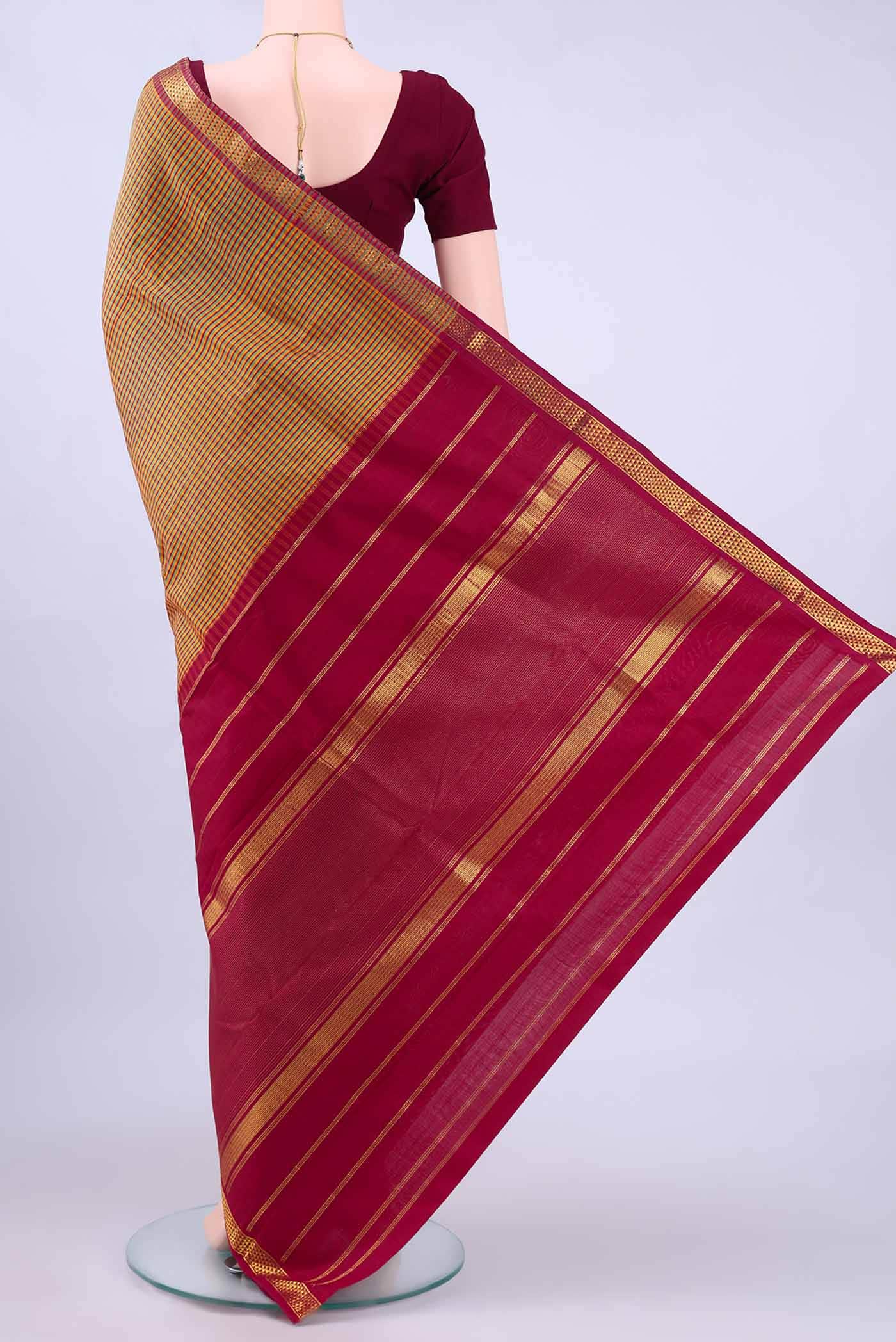 Multi Kanchipuram Silk Saree