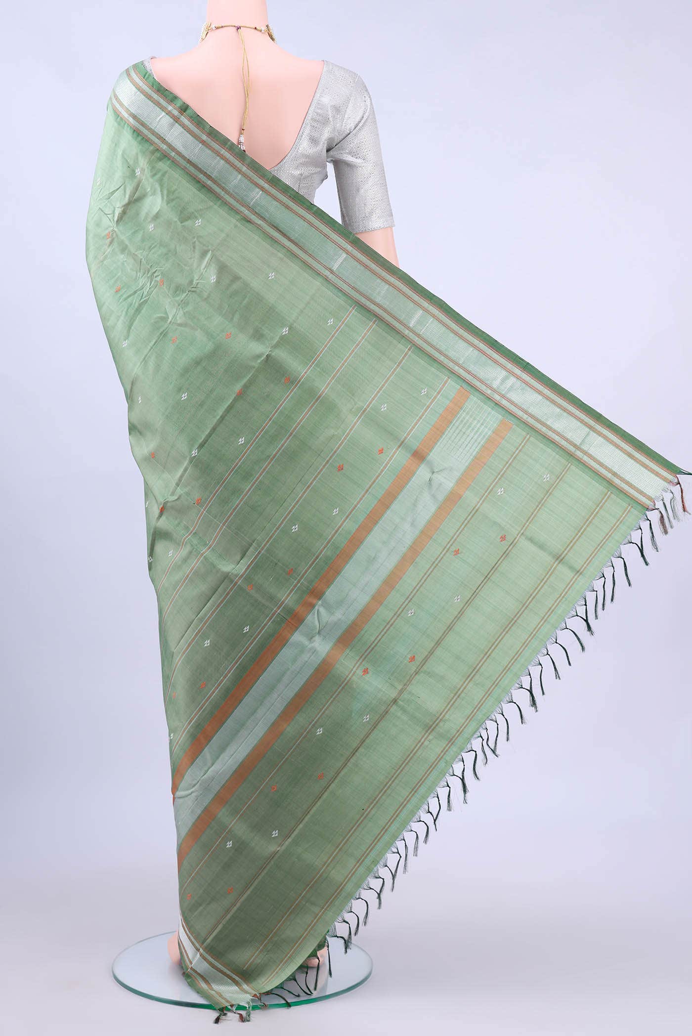 Light Green Kanchipuram Silk Saree