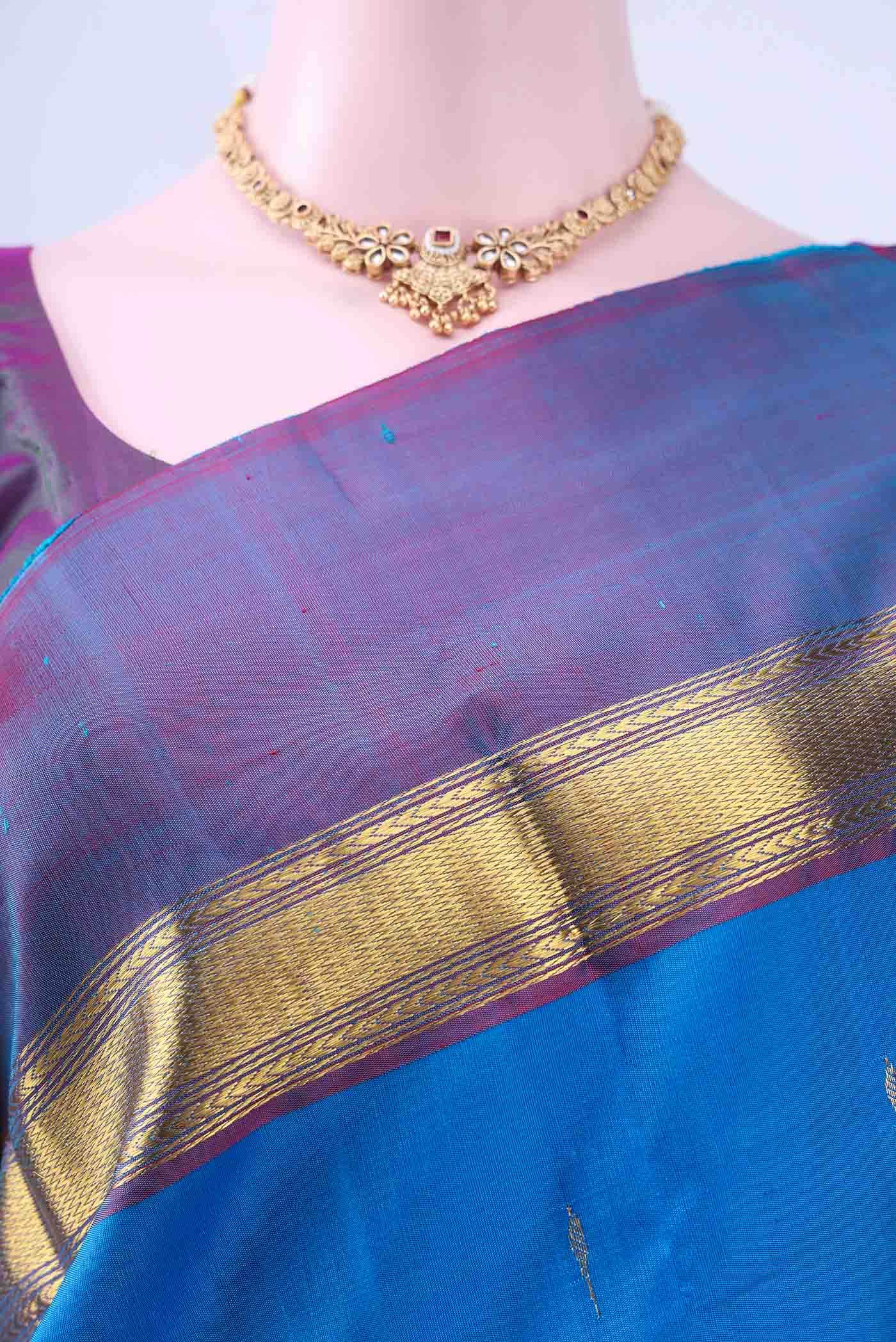 Royal Blue Kanchipuram Silk Saree