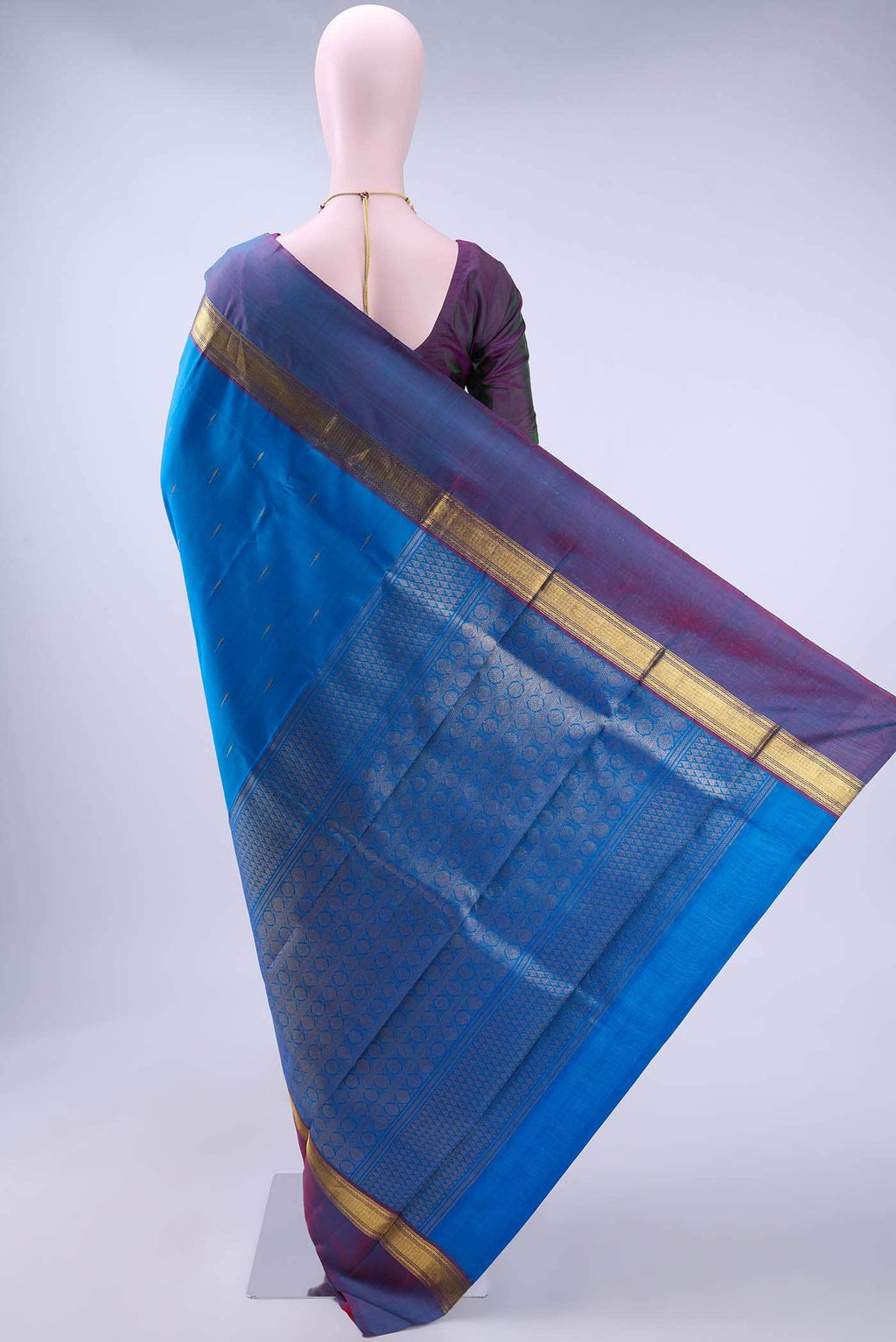 Royal Blue Kanchipuram Silk Saree
