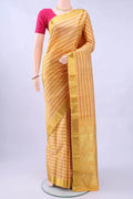 Sandal Kanjivaram Silk Saree