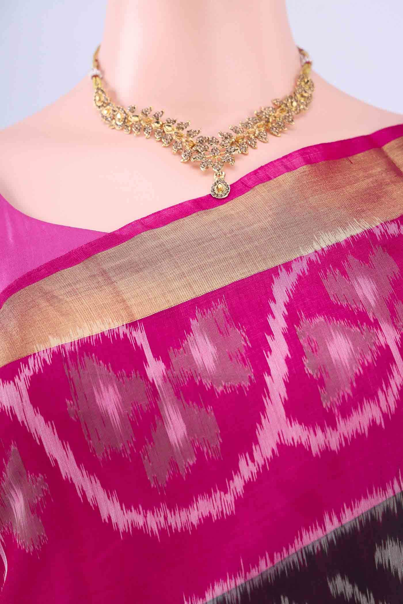 Black Kora Cotton Saree