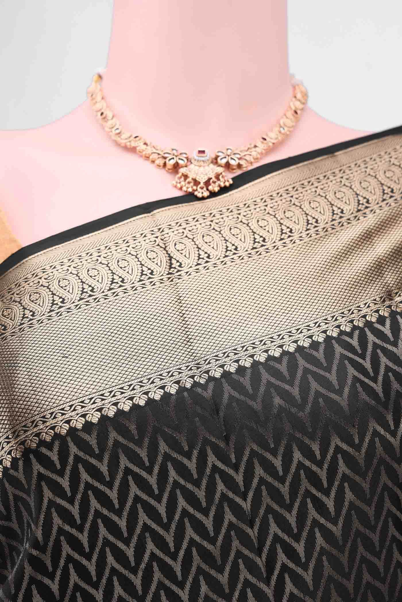 Black Soft Silk Saree