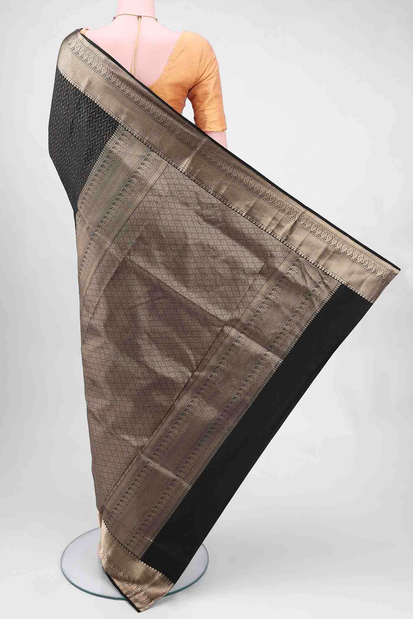 Black Soft Silk Saree