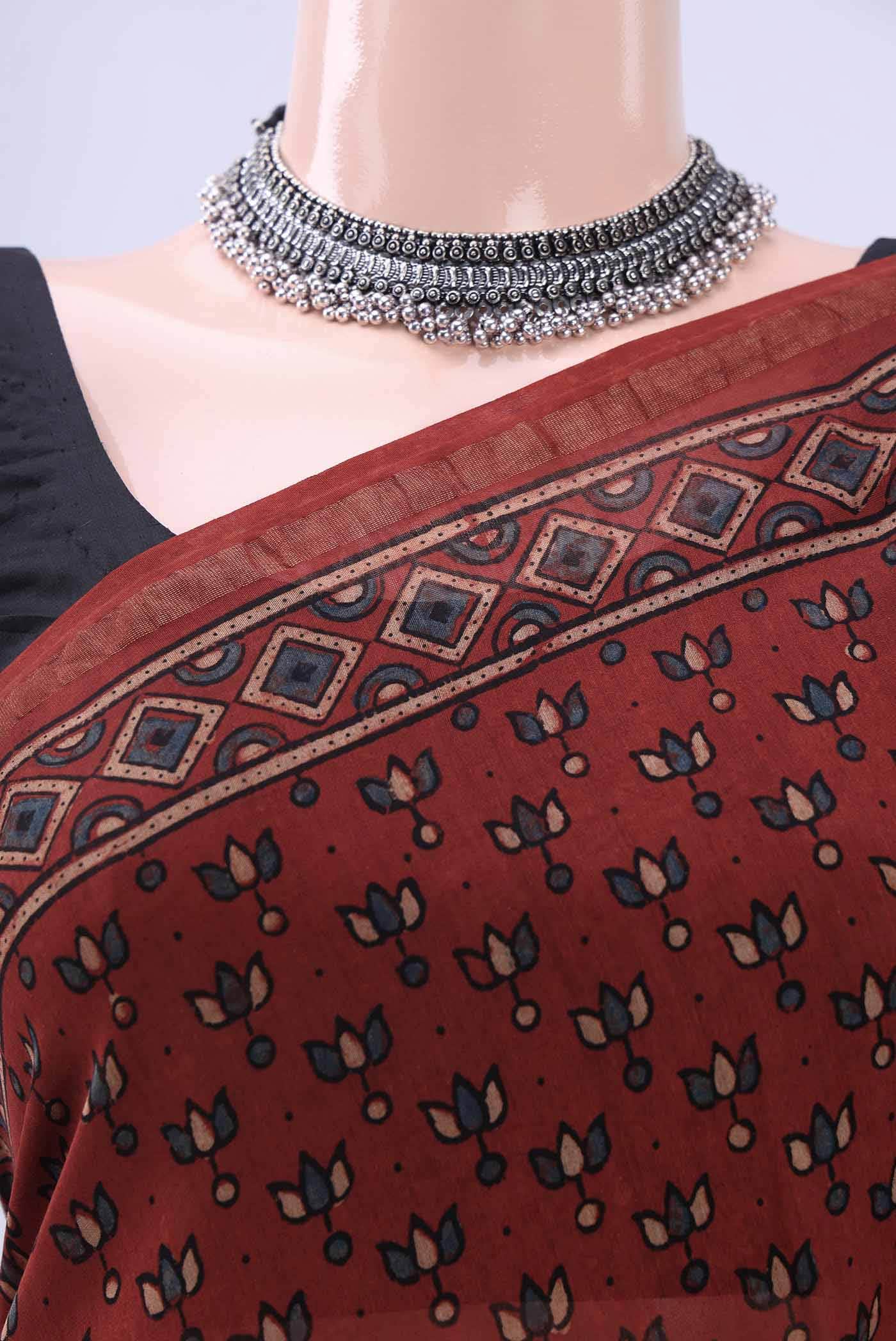 Mustard Chanderi Silk Cotton Saree