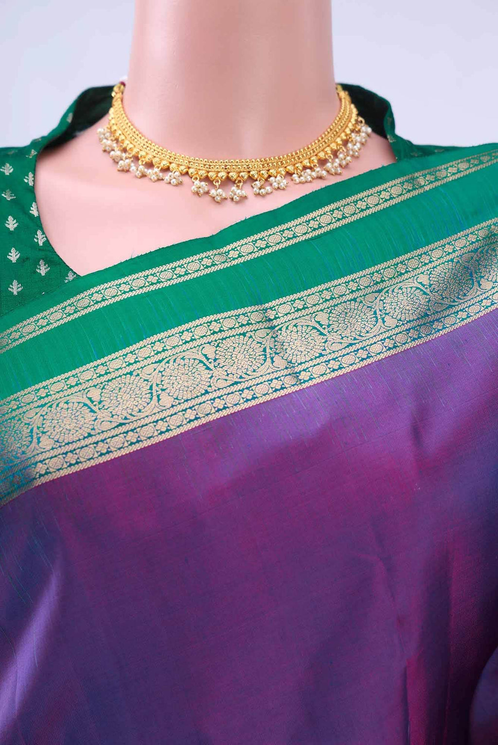 Magenta Nangavalli Silk [ Salem ] Saree