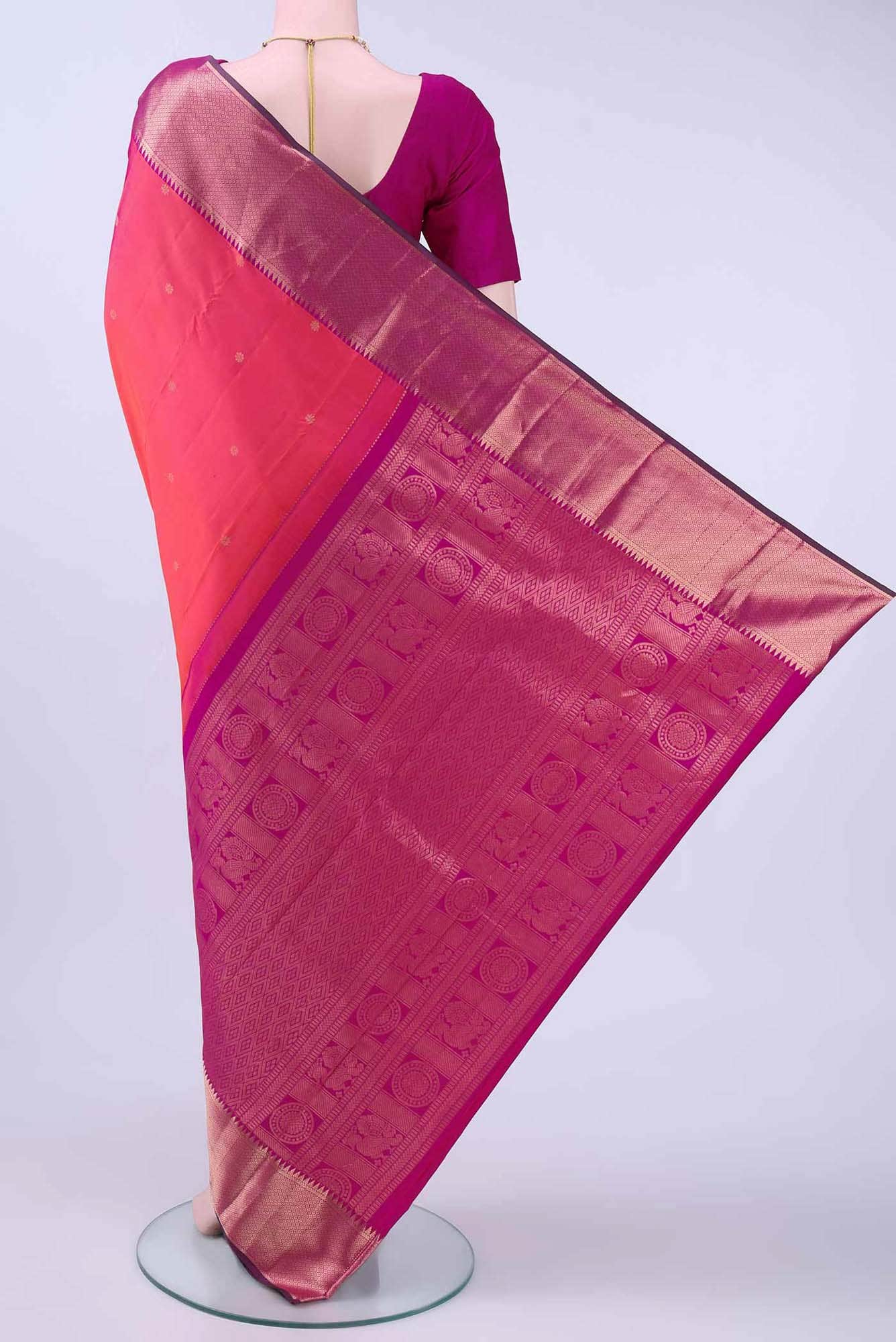 NO Dual Tone Nangavalli Silk [ Salem ] Saree