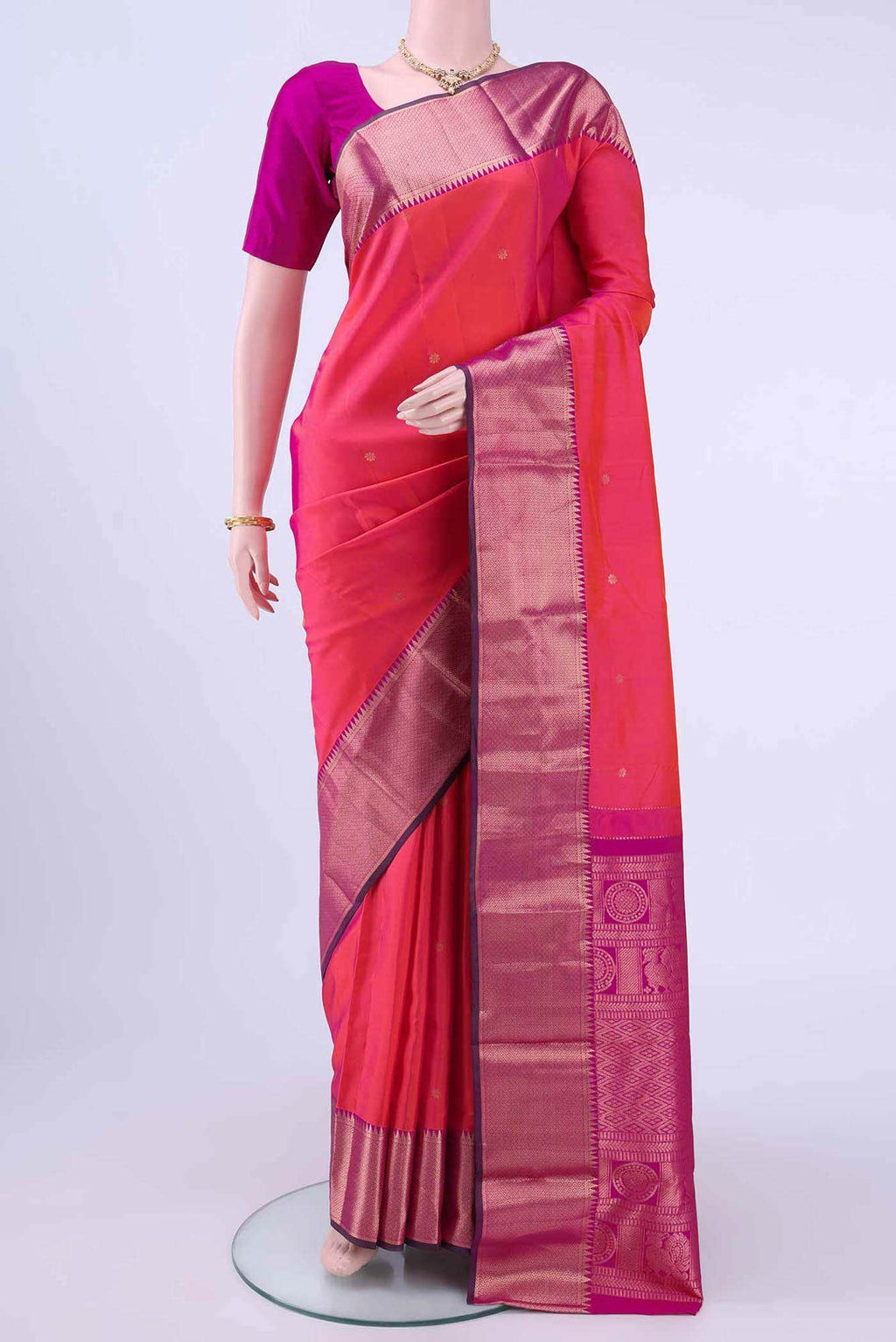 NO Dual Tone Nangavalli Silk [ Salem ] Saree