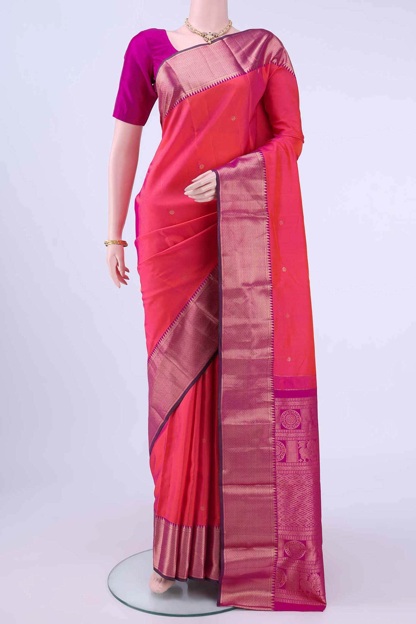 NO Dual Tone Nangavalli Silk [ Salem ] Saree