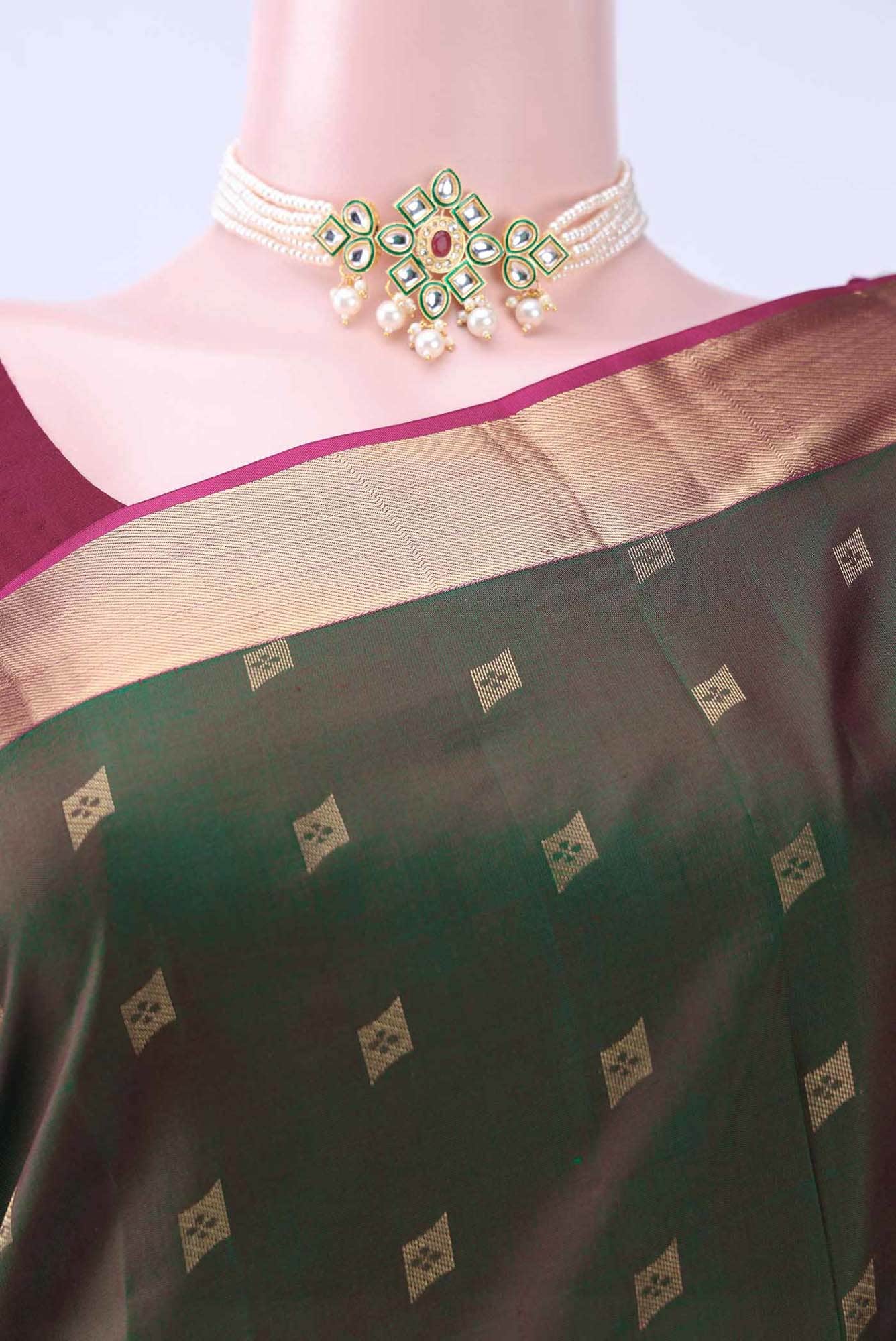 NO Dual Tone Nangavalli Silk [ Salem ] Saree
