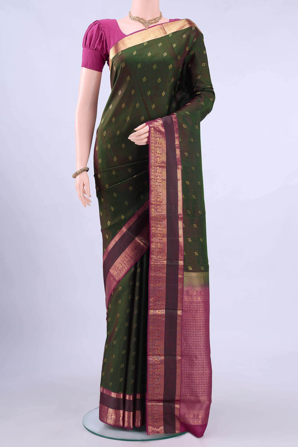 NO Dual Tone Nangavalli Silk [ Salem ] Saree