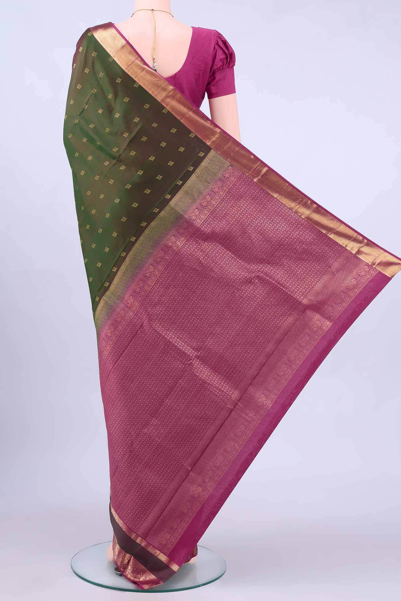 NO Dual Tone Nangavalli Silk [ Salem ] Saree