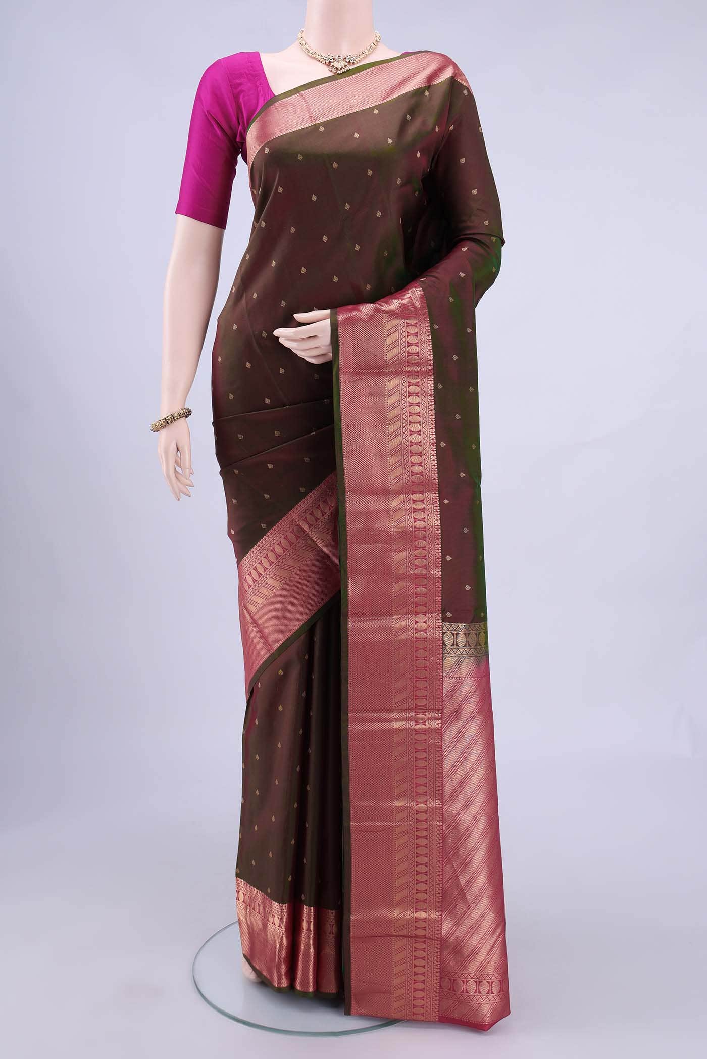 no Dual Tone Nangavalli Silk [ Salem ] Saree