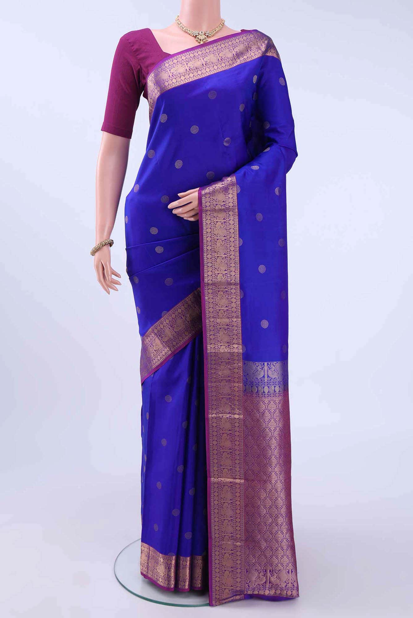 NO Dual Tone Nangavalli Silk [ Salem ] Saree