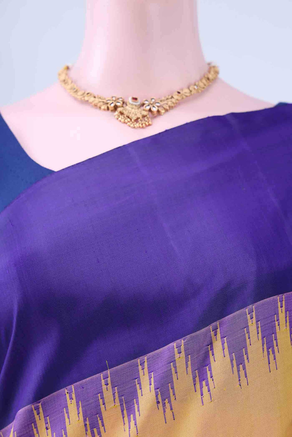 Yellow Gadwal Silk Saree