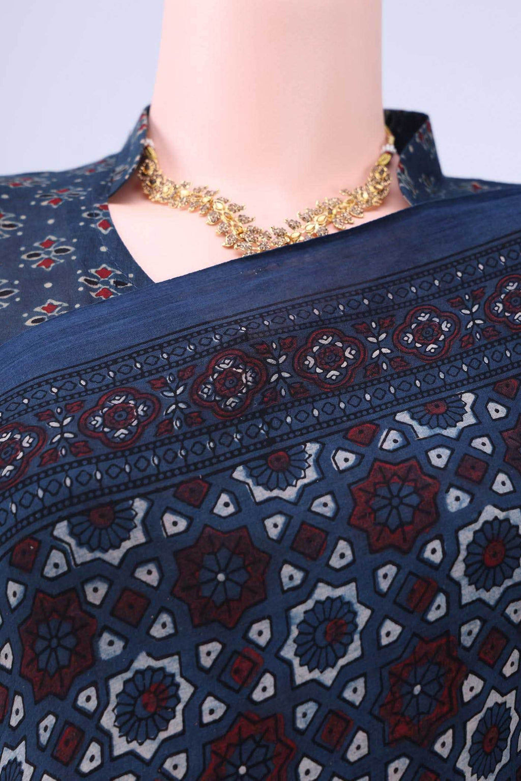 Indigo Cotton Saree