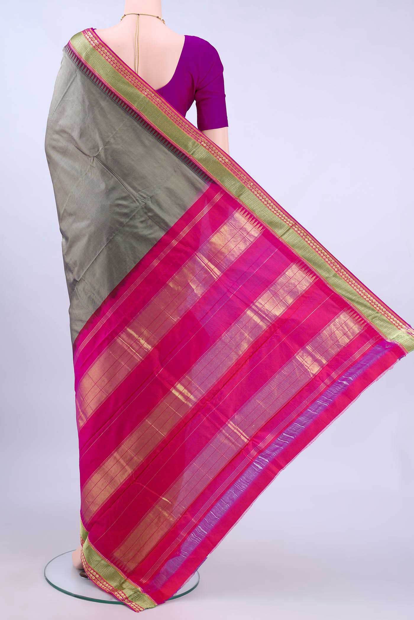 no Dual Tone Bangalore Silk - kadyal Saree