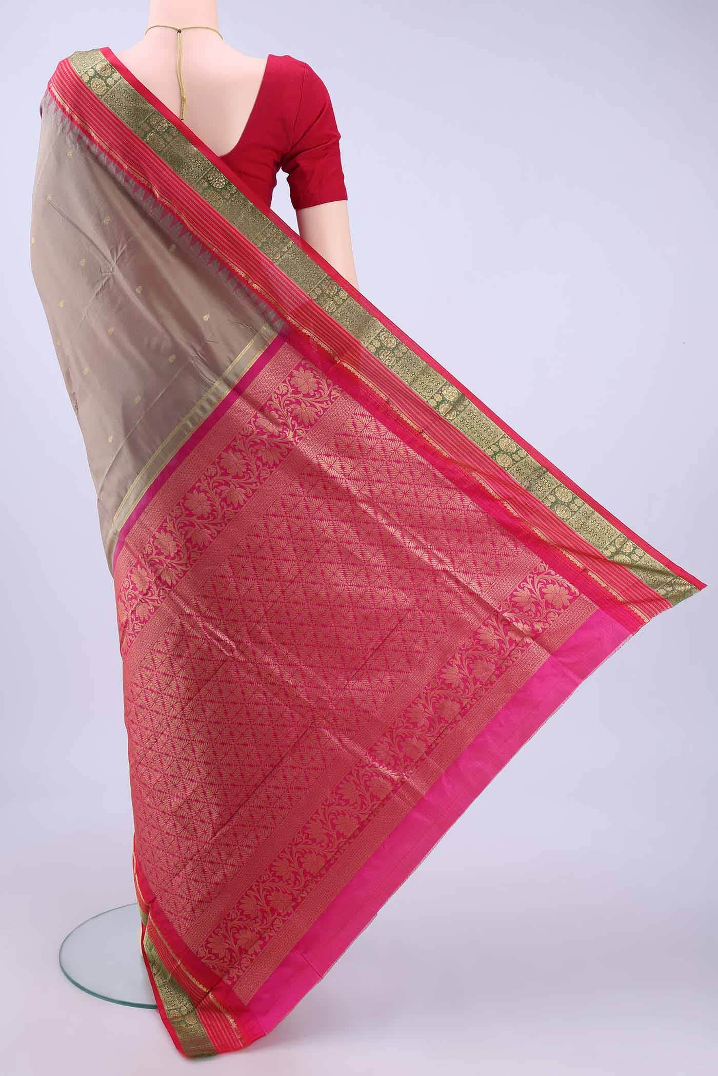 Brown Bangalore Silk - kadyal Saree