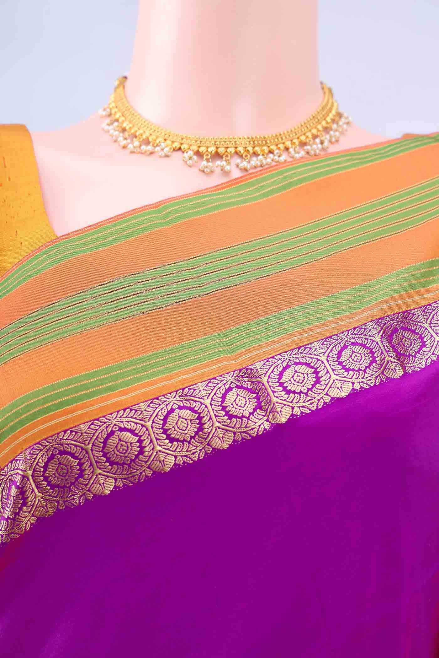 no Dual Tone Bangalore Silk - kadyal Saree
