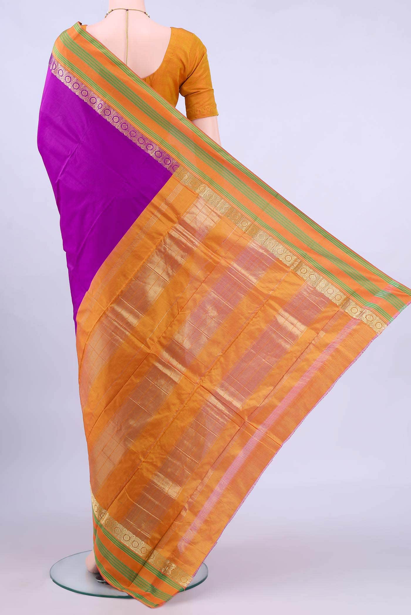 no Dual Tone Bangalore Silk - kadyal Saree