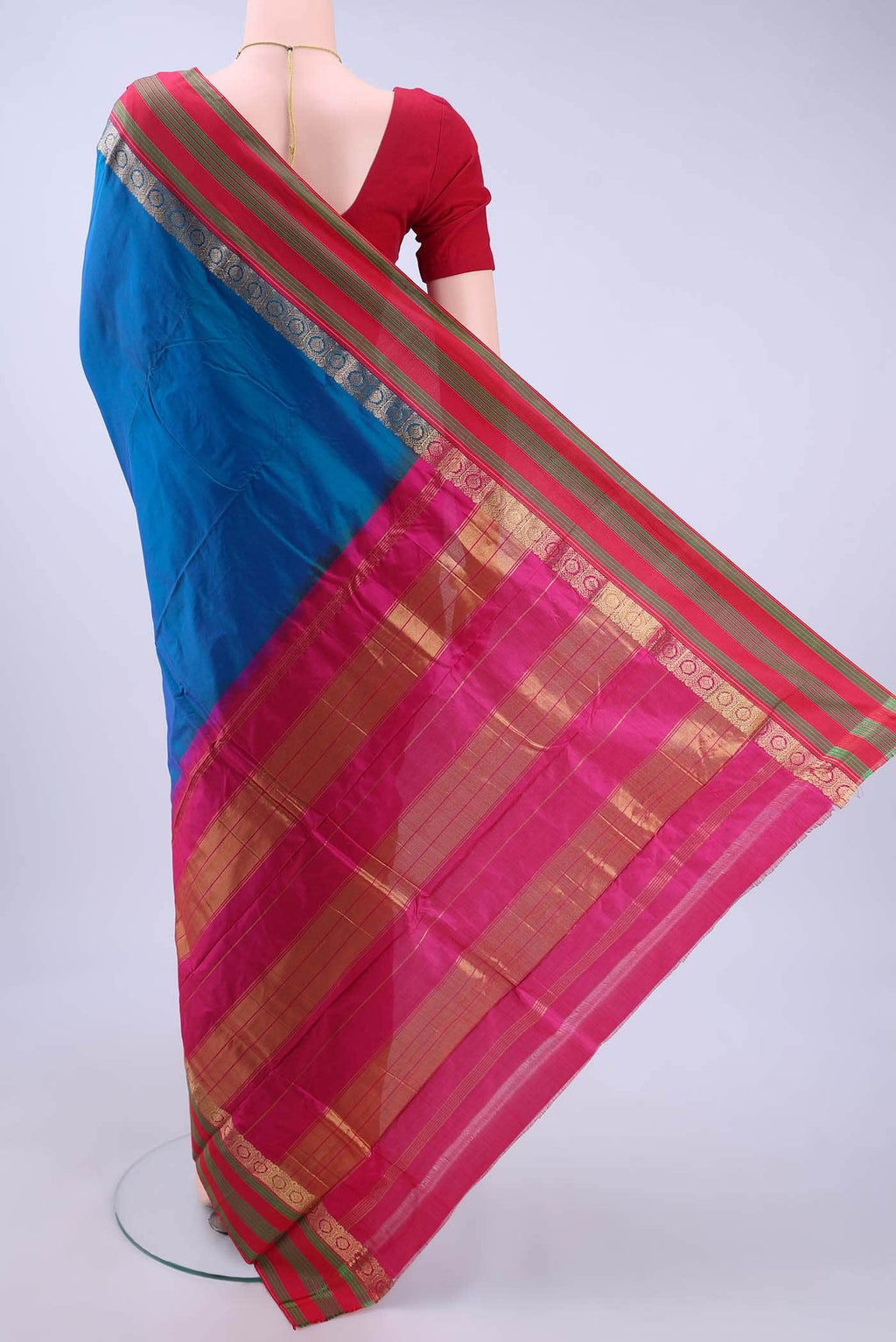 Royal Blue Bangalore Silk - kadyal Saree