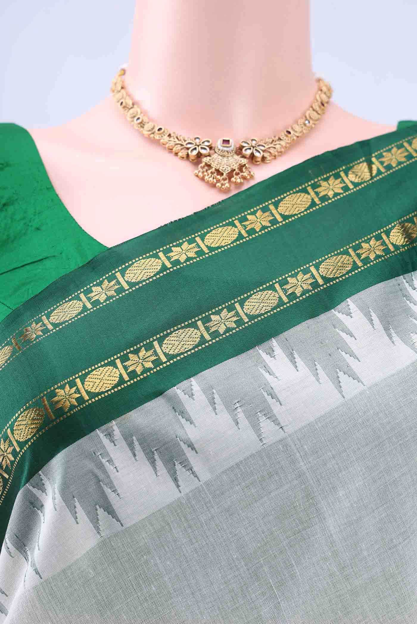 Off White Kanchi Cotton Saree