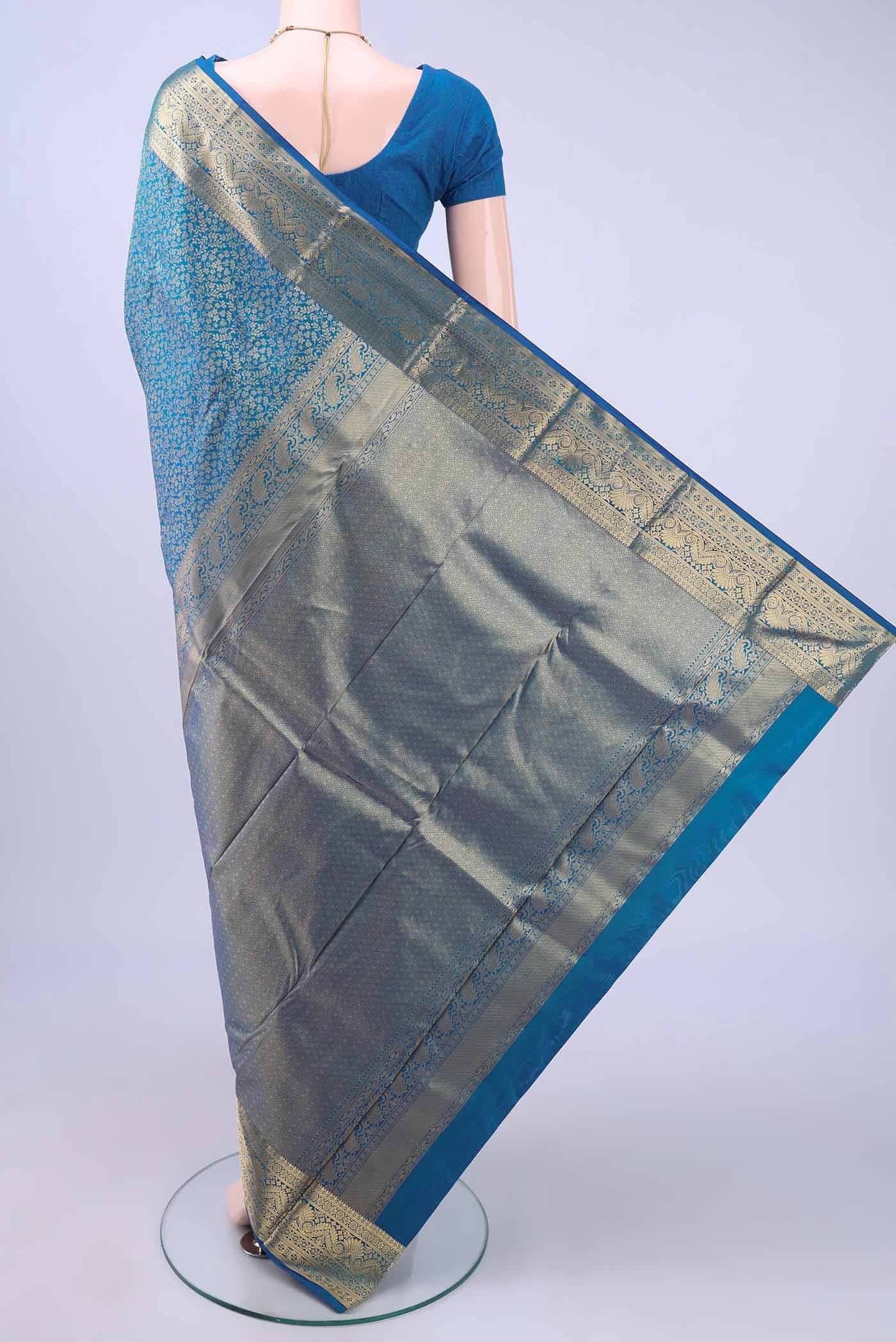 Blue Bangalore Silk Saree
