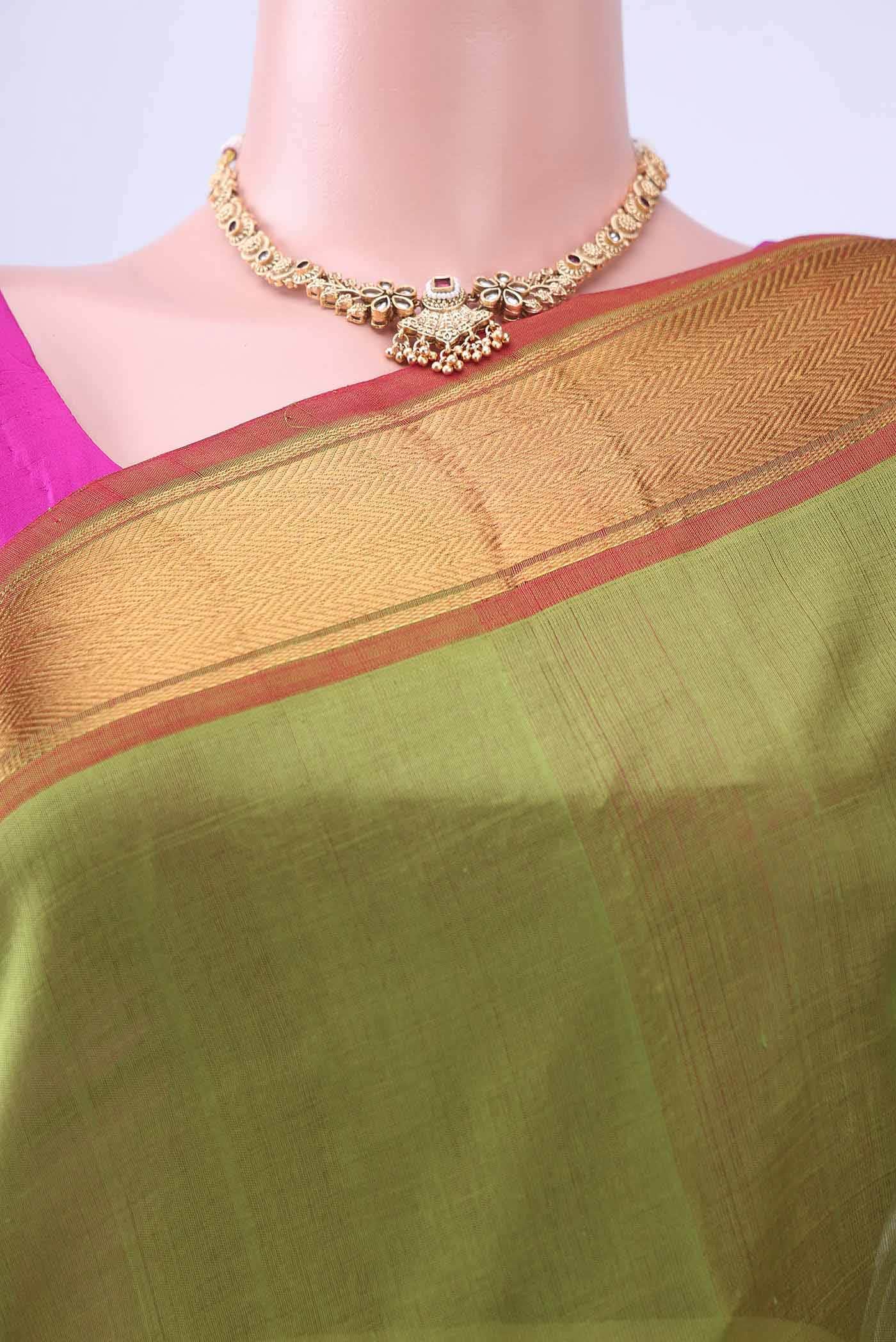 Green Coimbatore Silk Cotton Saree