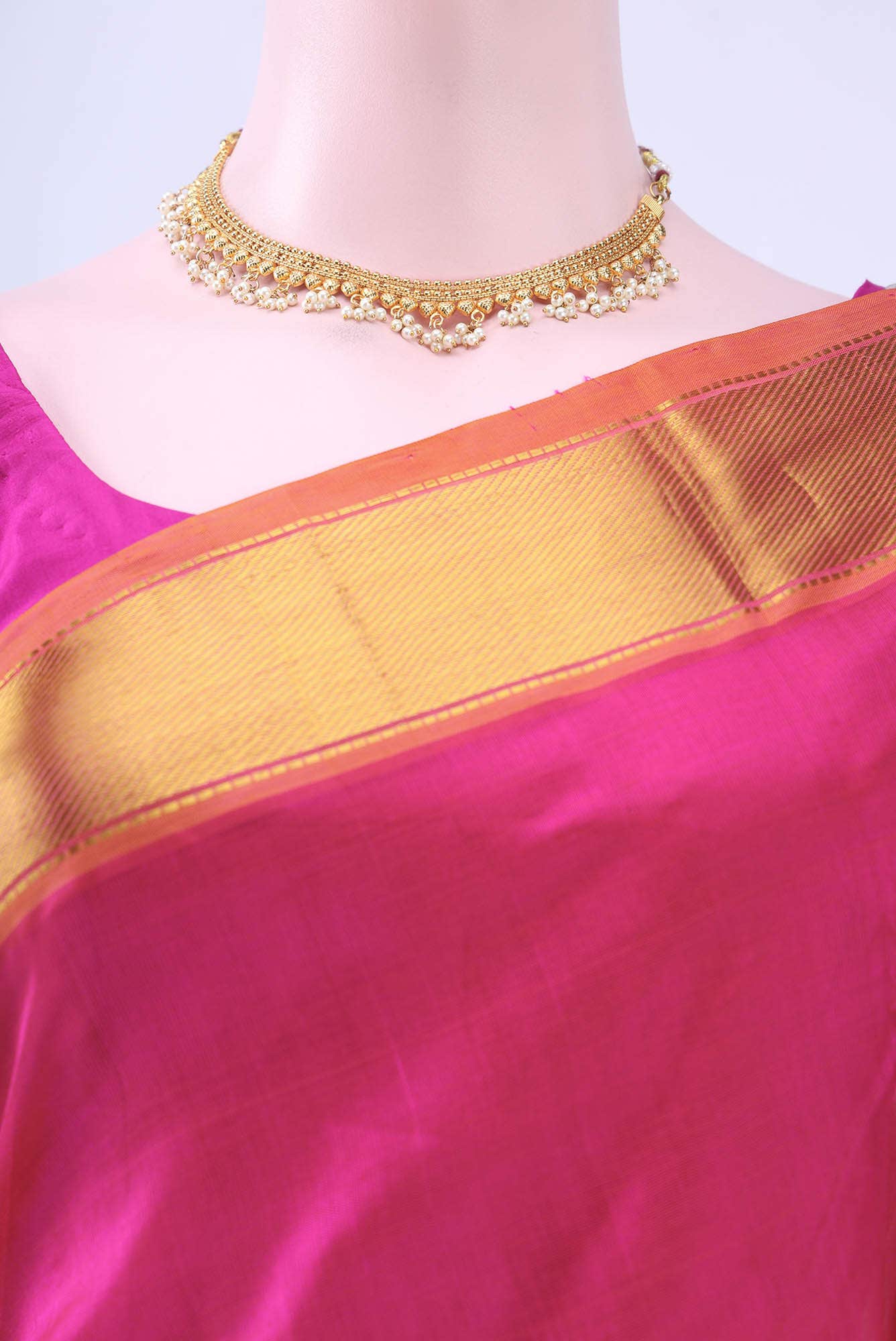 Pink Silk Cotton Saree