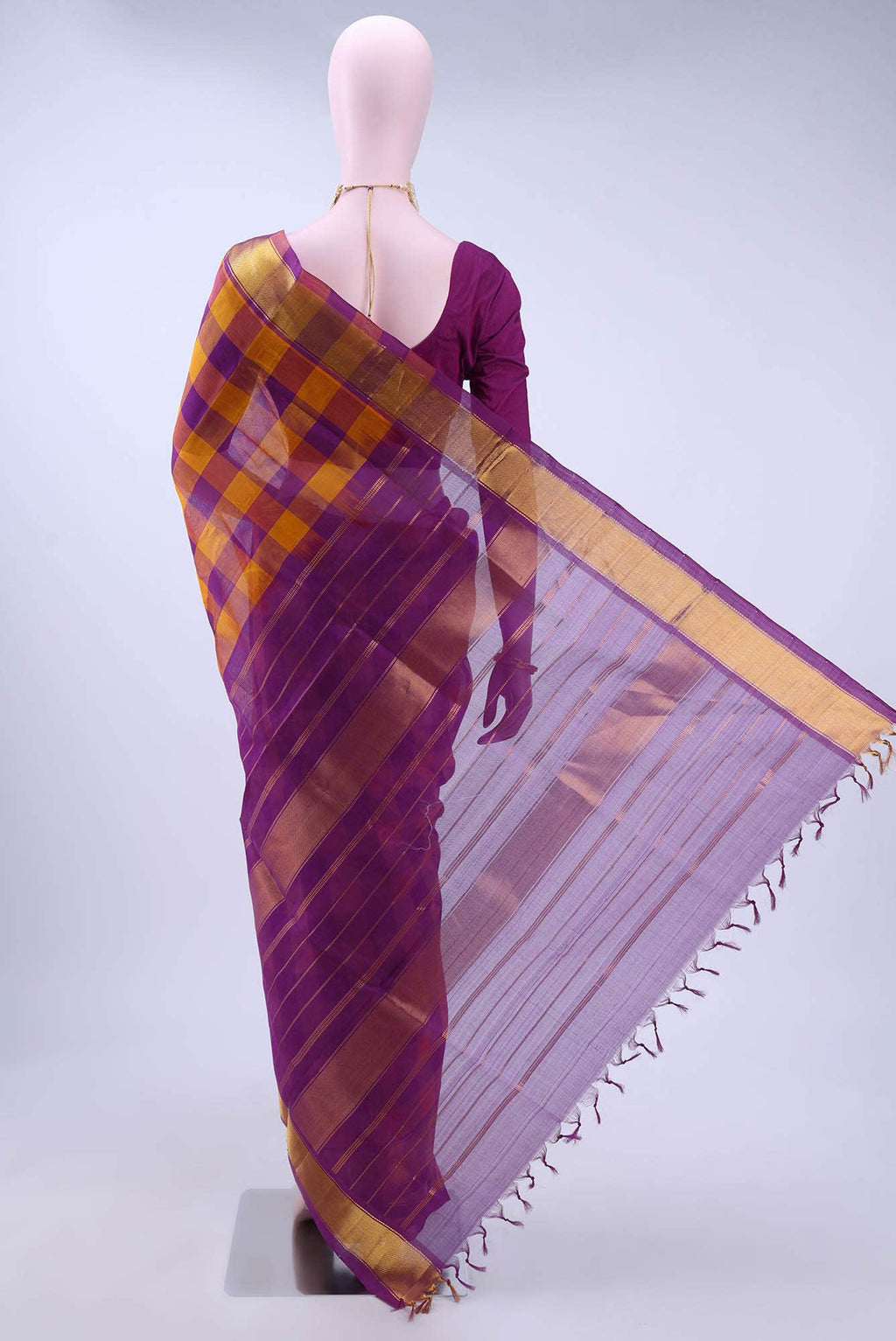 Yellow Silk Cotton Saree
