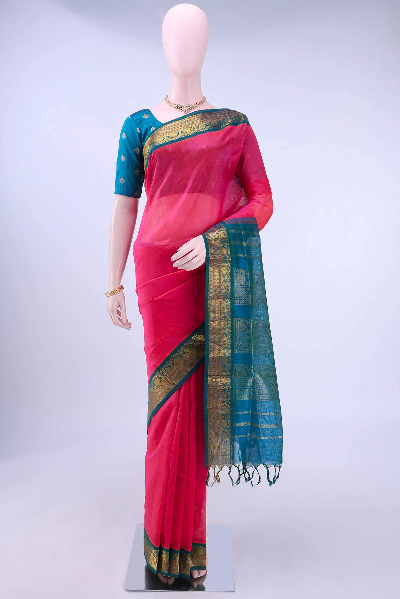 Imperial Pink Coimbatore Silk Cotton Saree