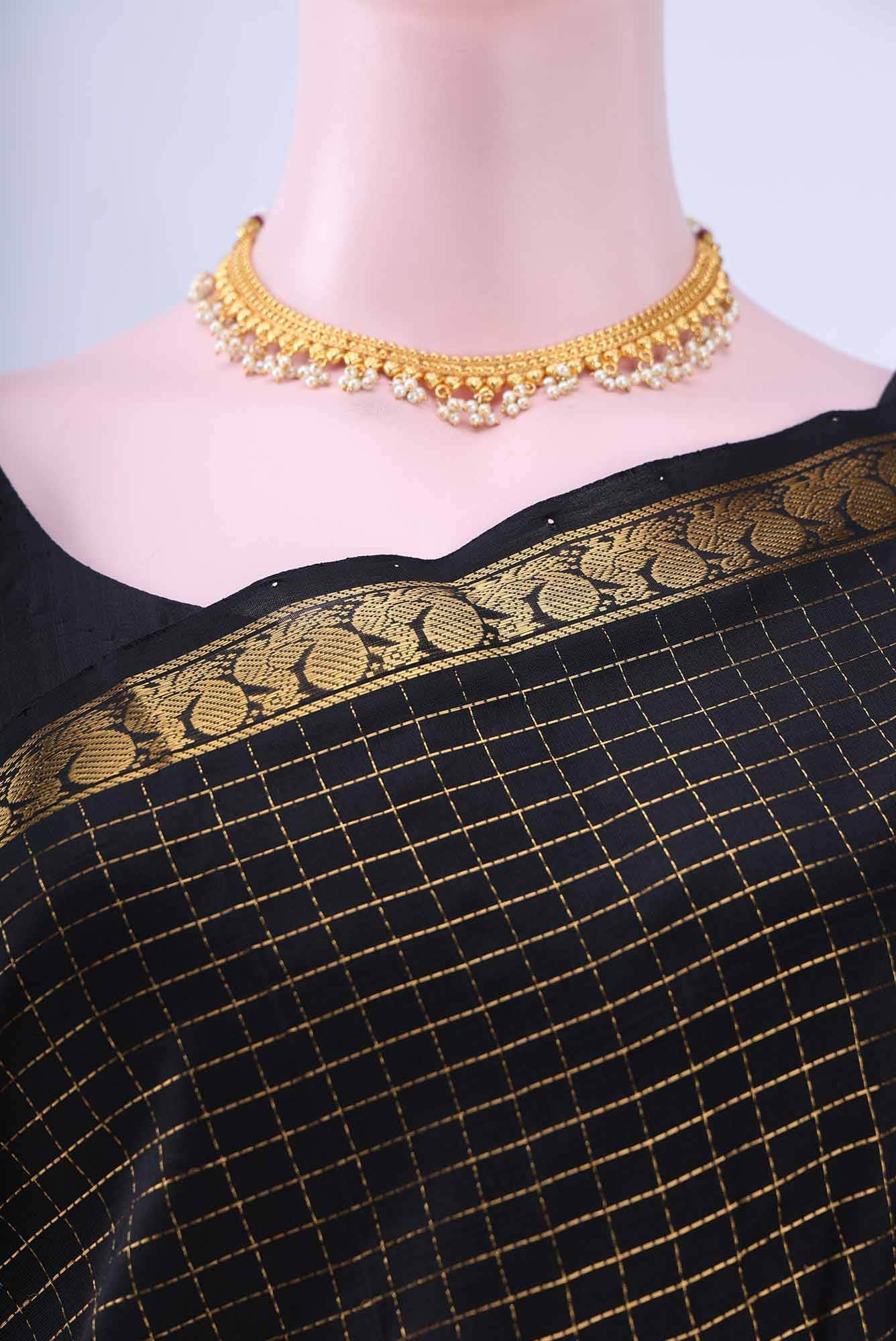 Black Silk Cotton Saree