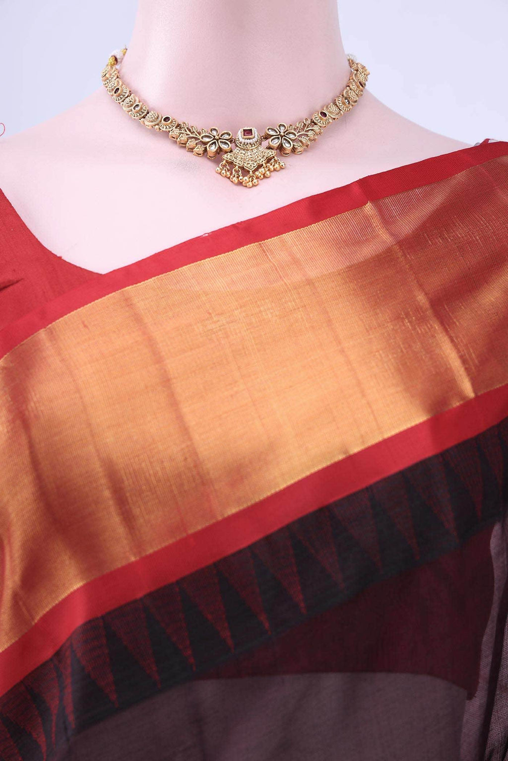 Black Silk Cotton Saree