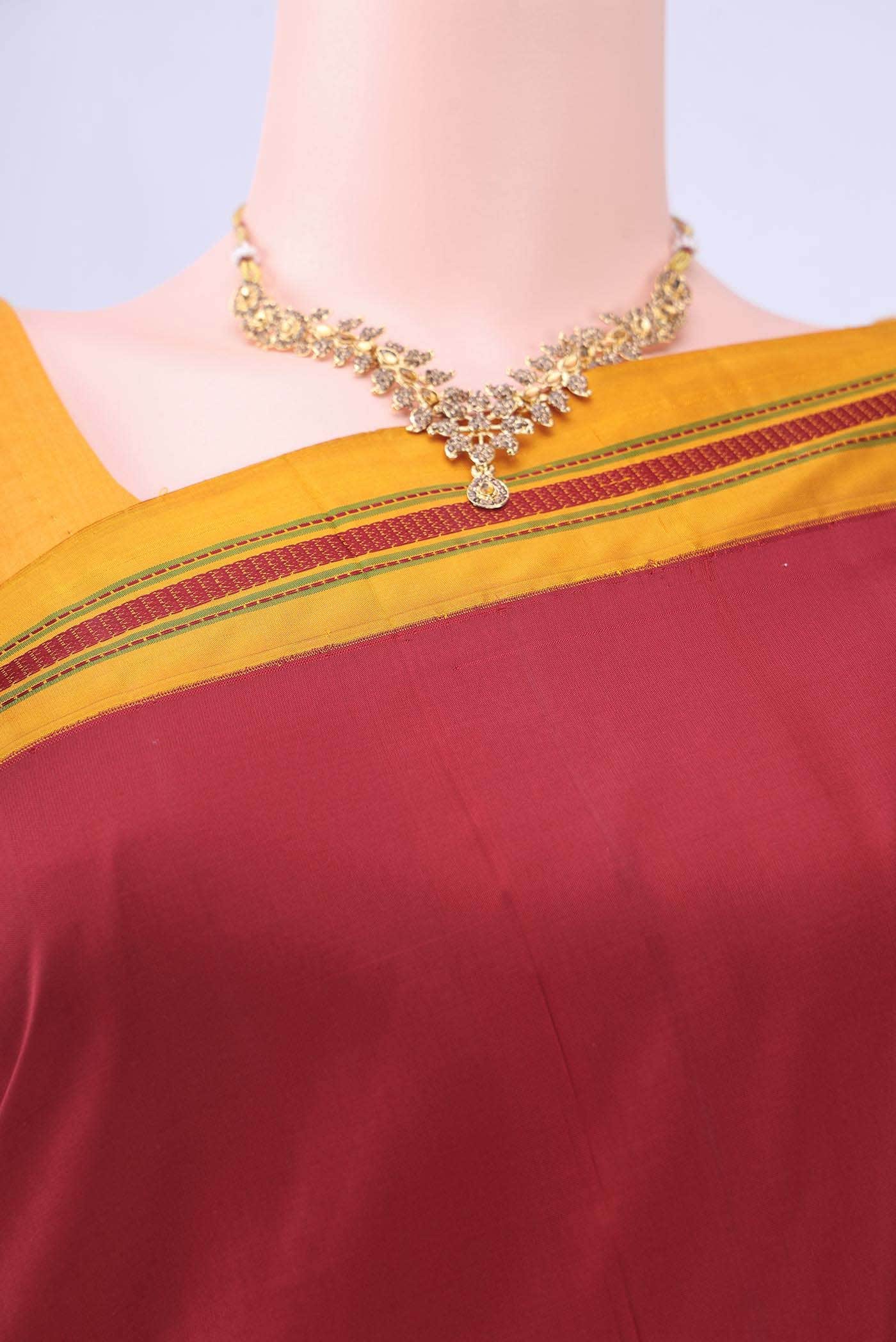 Maroon Kanchipuram Saree