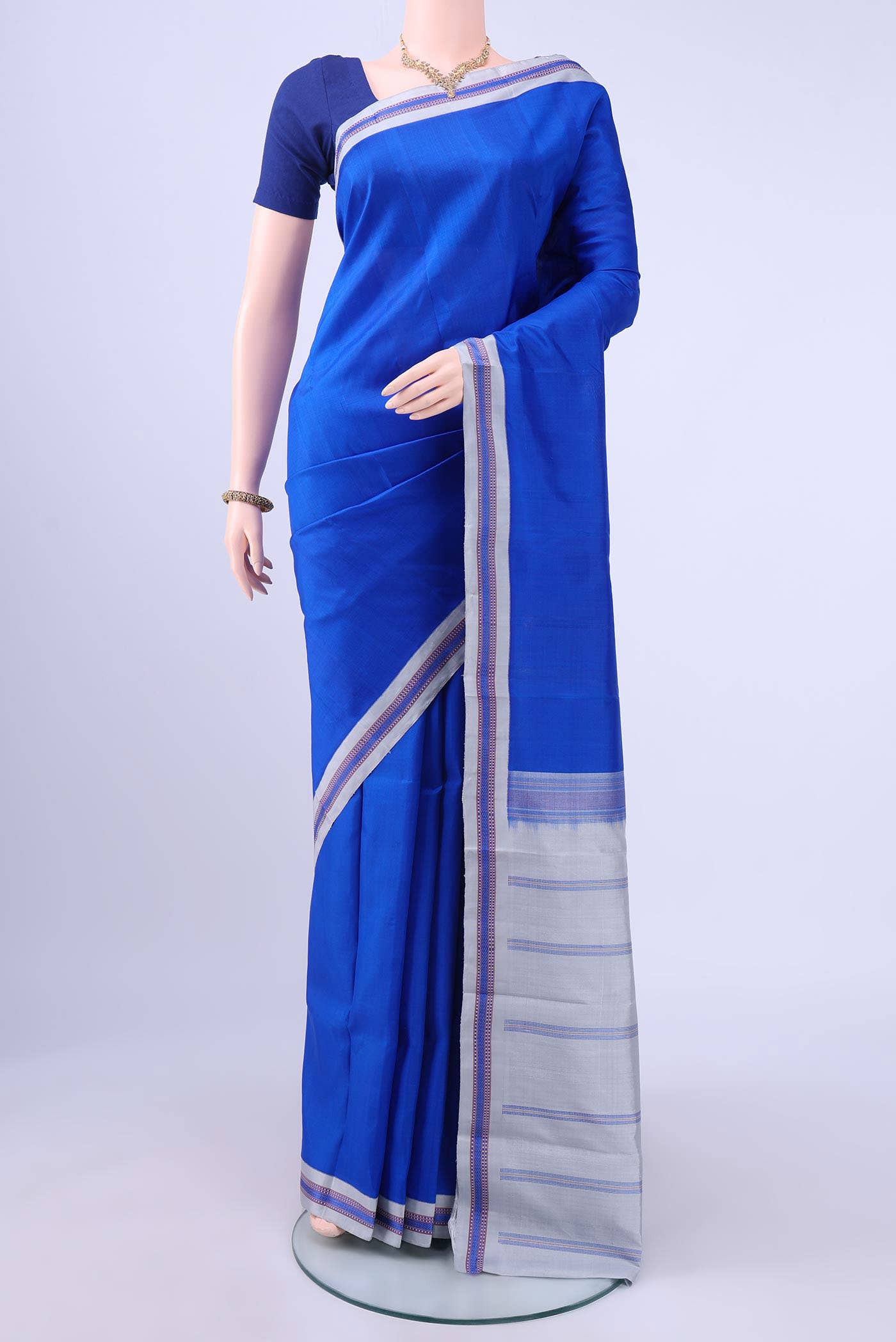 Royal Blue Kanchipuram Saree