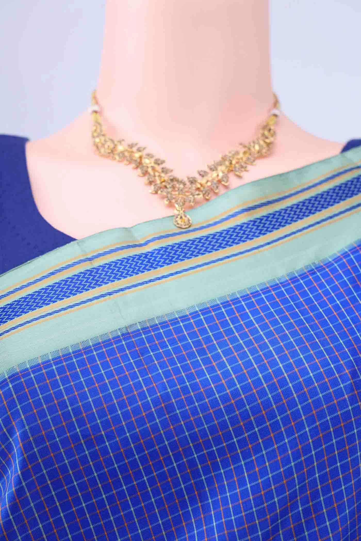 Royal Blue Kanchipuram Saree