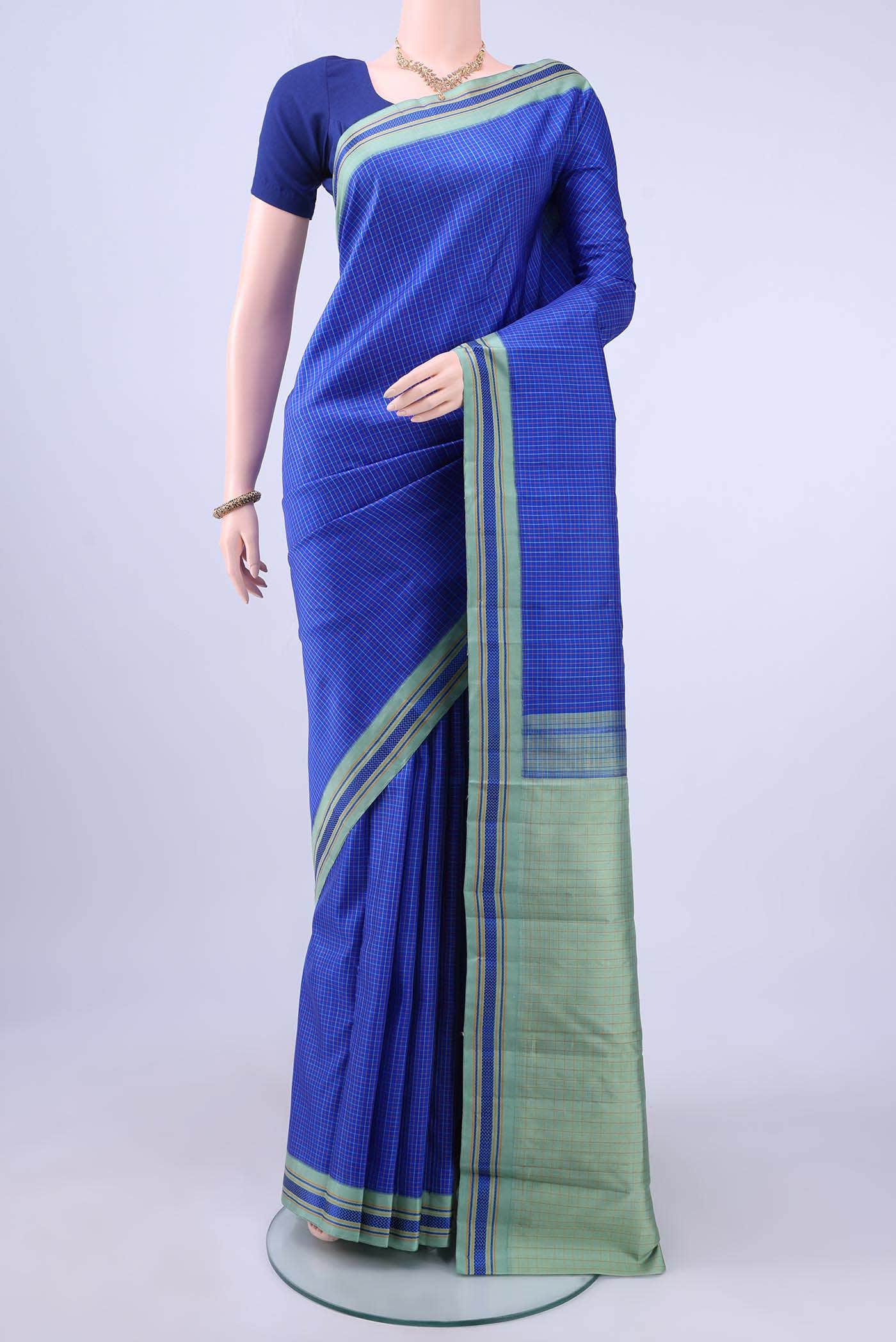 Royal Blue Kanchipuram Saree