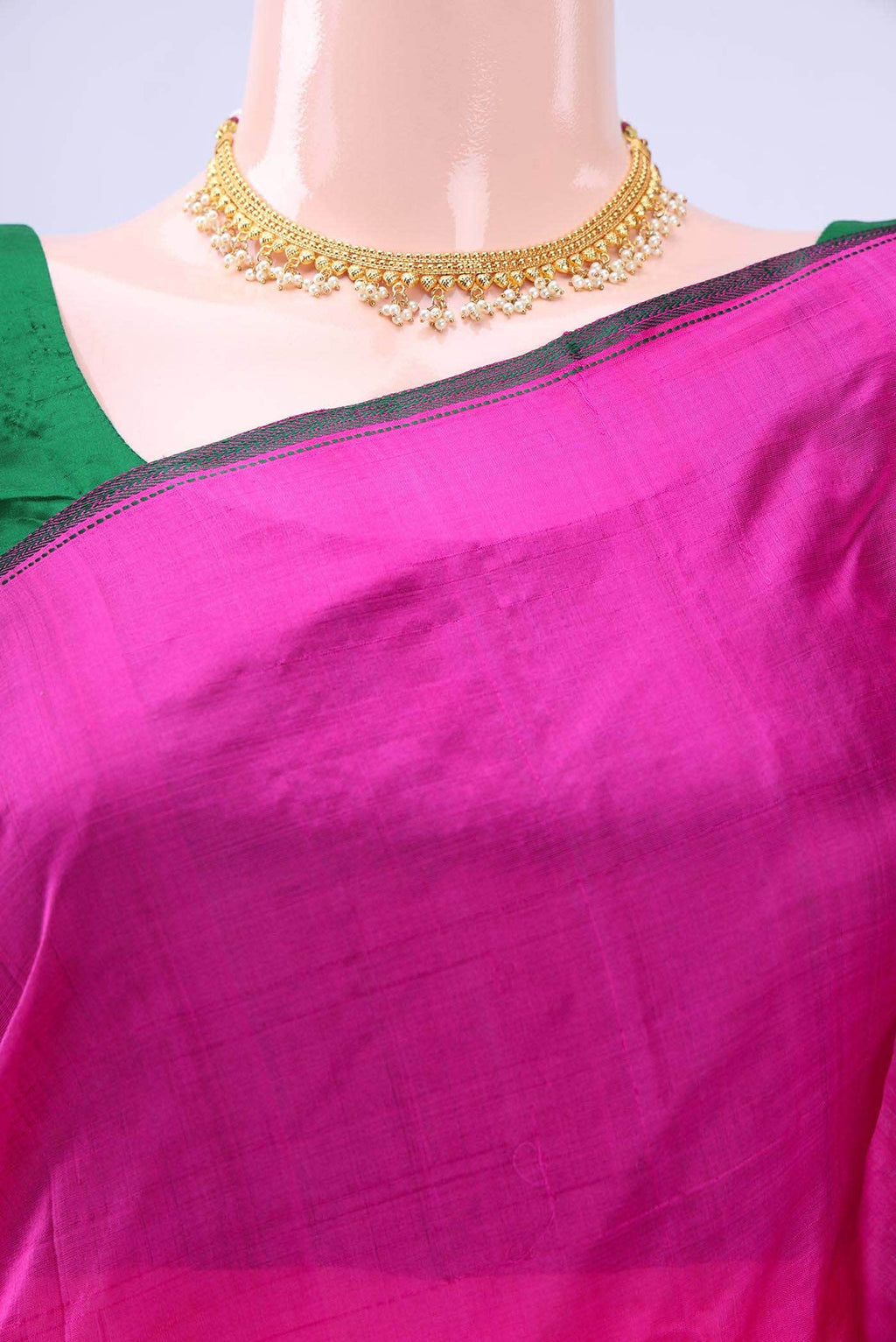 Rani Pink Kanchipuram Silk Saree