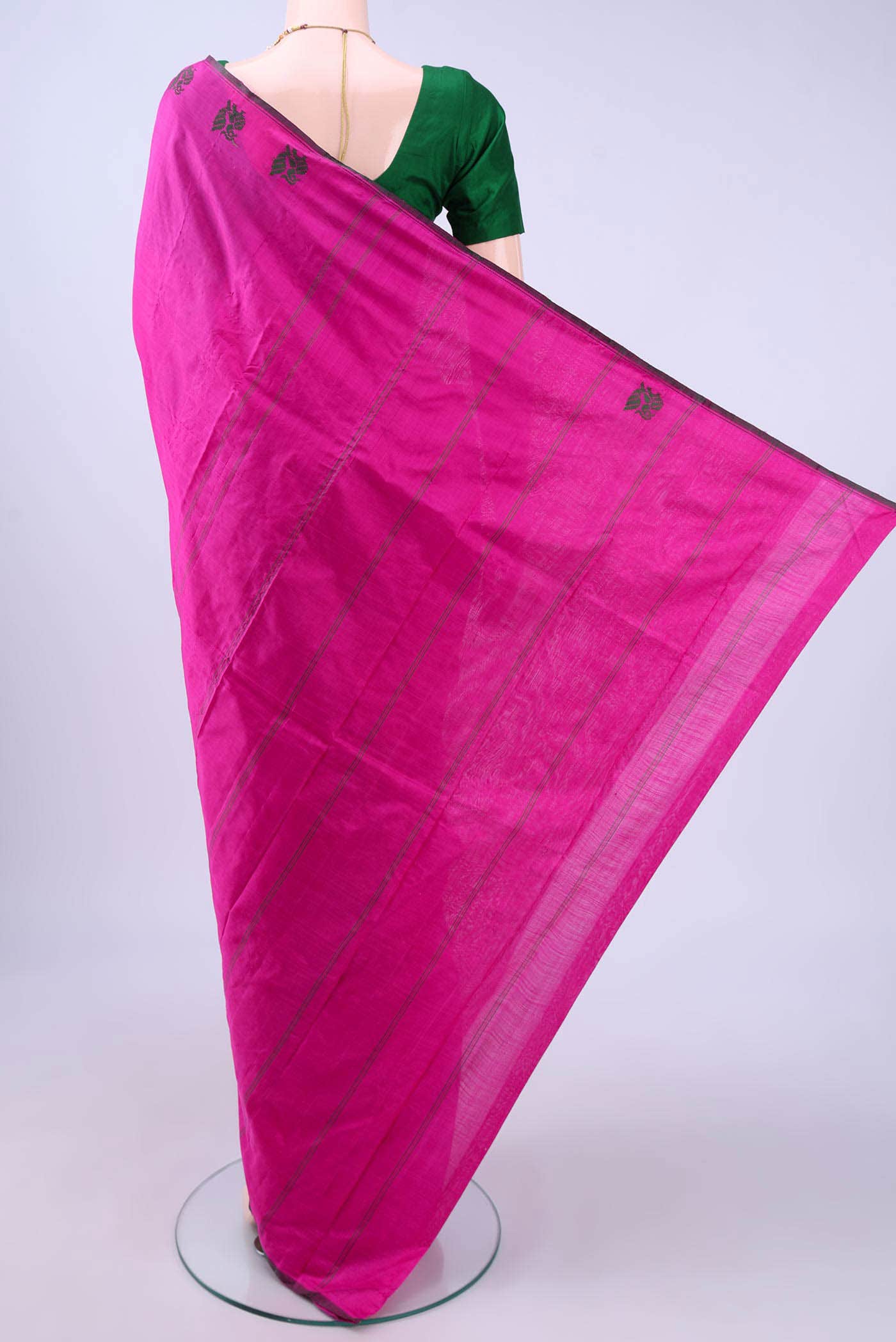Rani Pink Kanchipuram Silk Saree