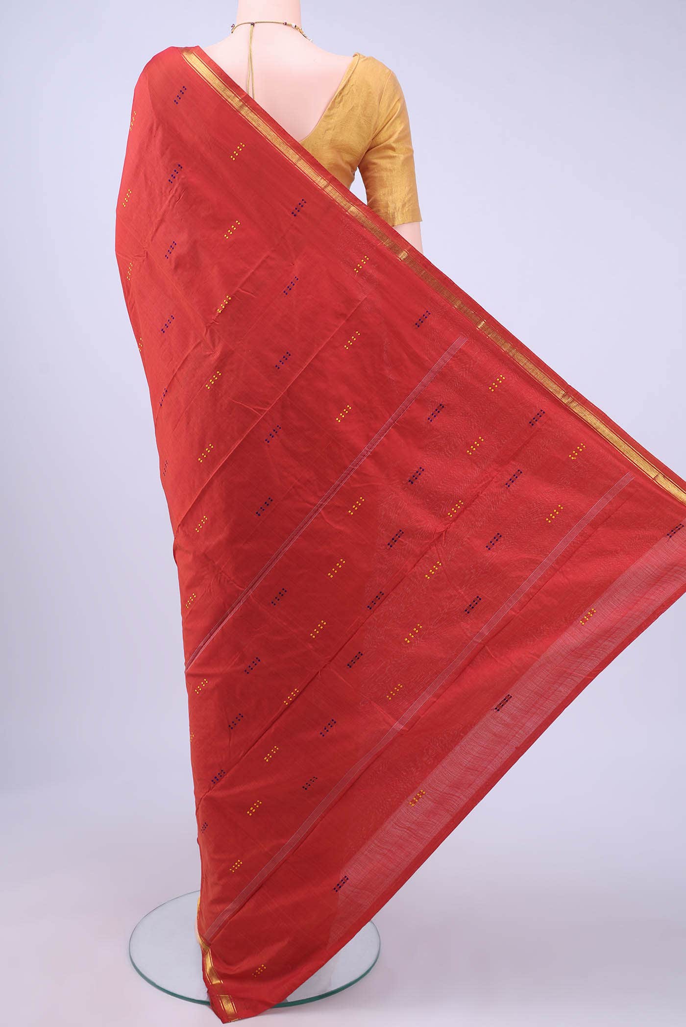 Imperial Red Kanchipuram Silk Saree