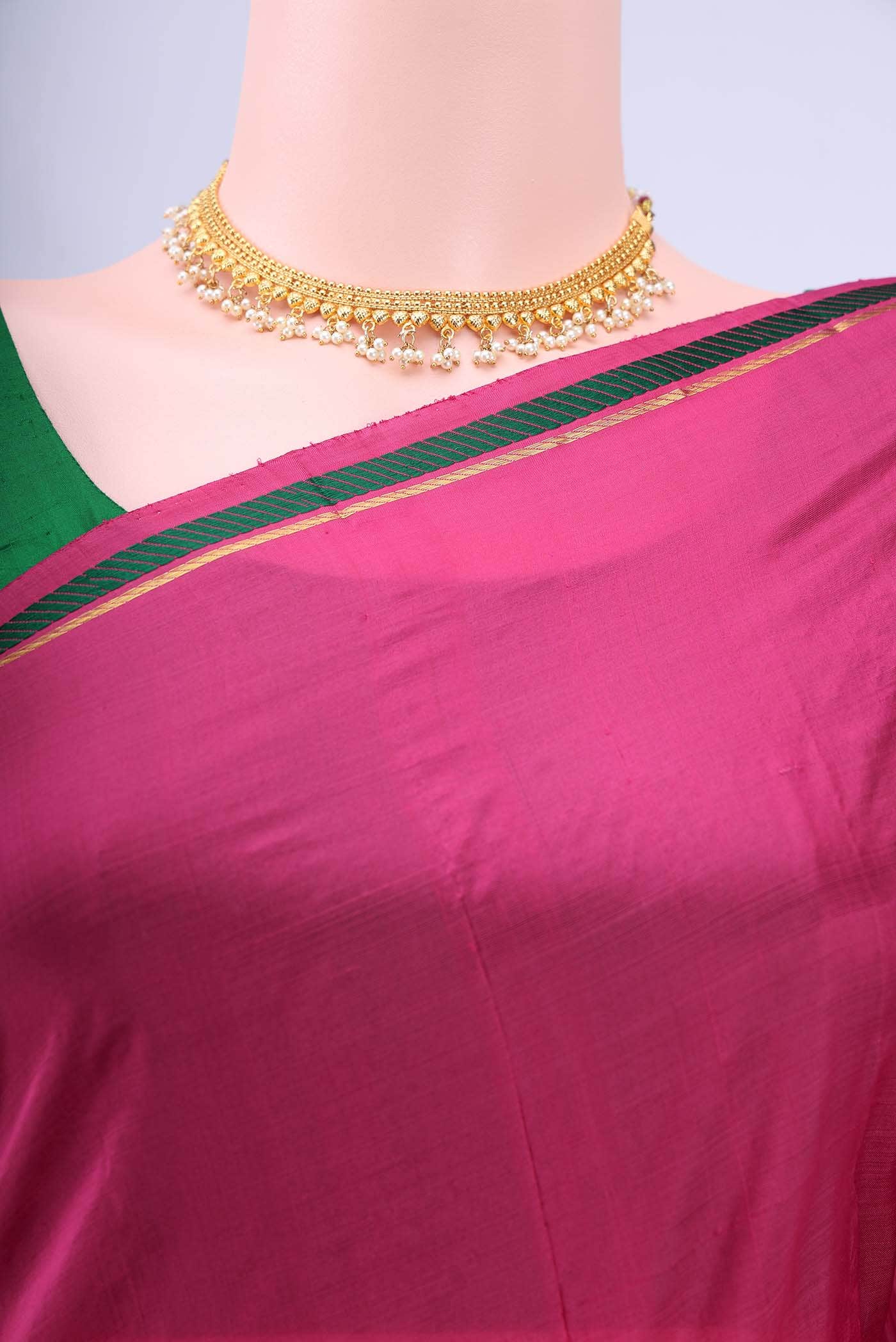 Maroon Kanchipuram Saree