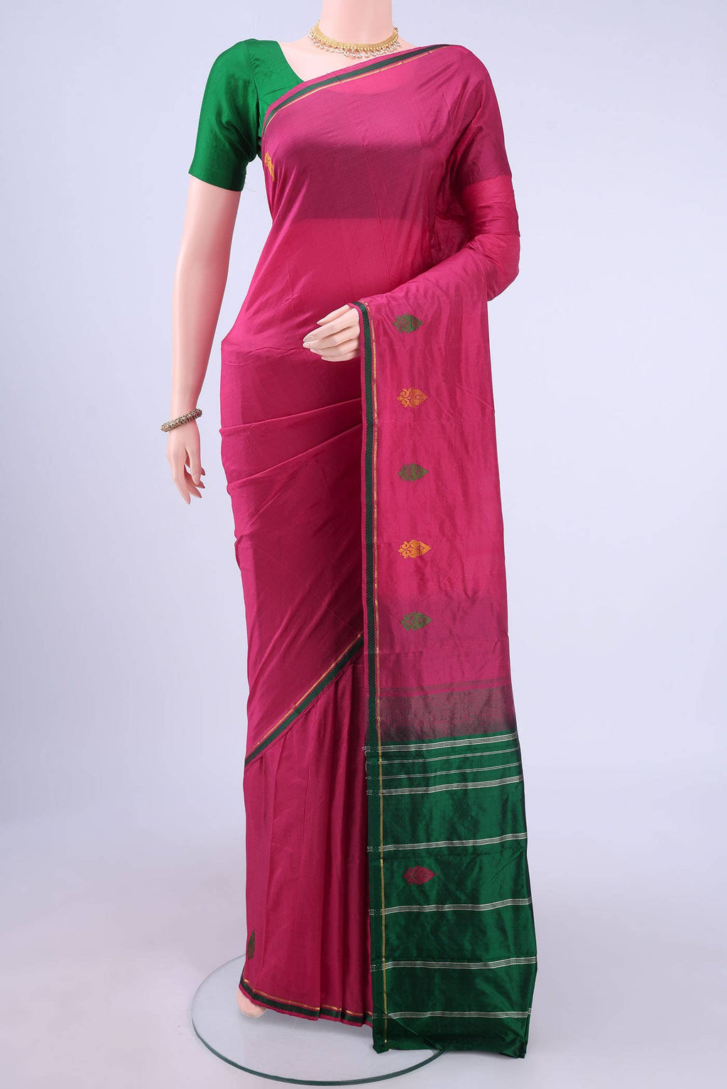 Maroon Kanchipuram Saree
