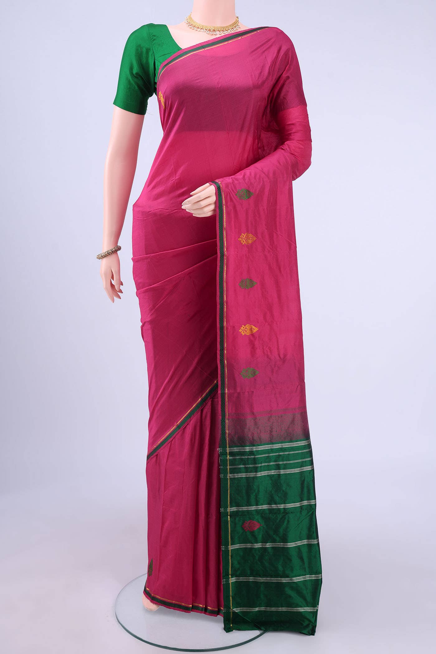 Maroon Kanchipuram Saree