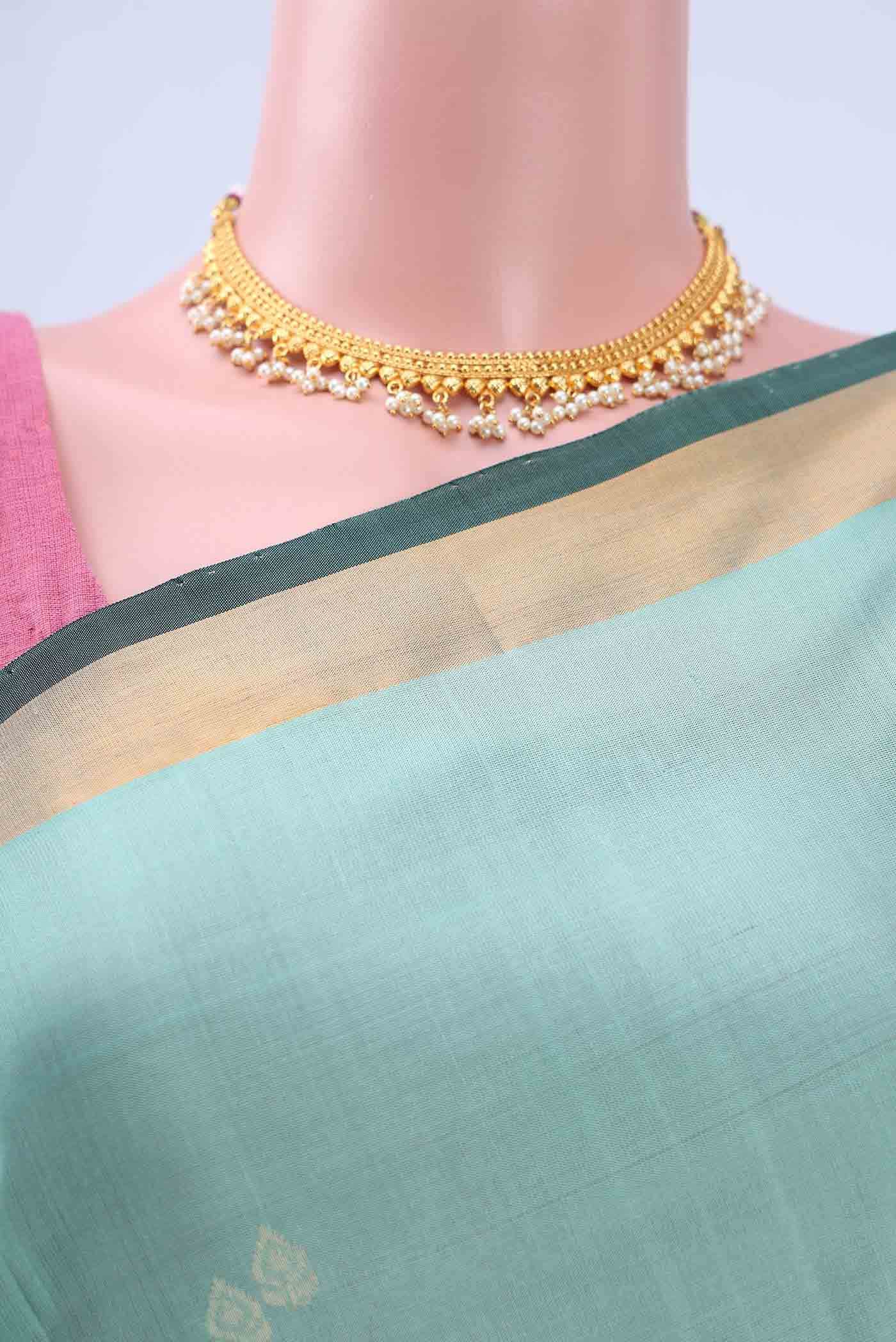 Light Green Uppada Silk Saree
