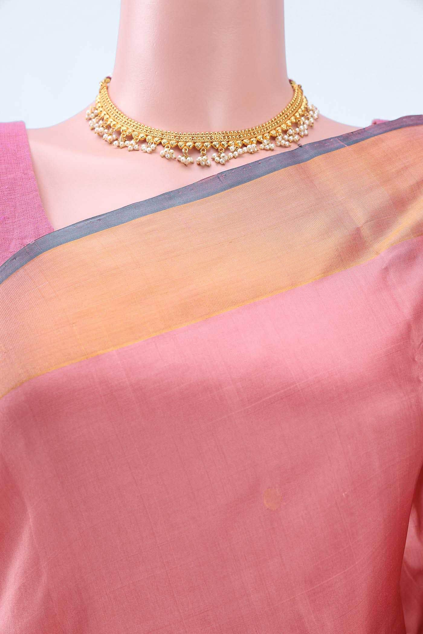 Peach Uppada Silk Saree