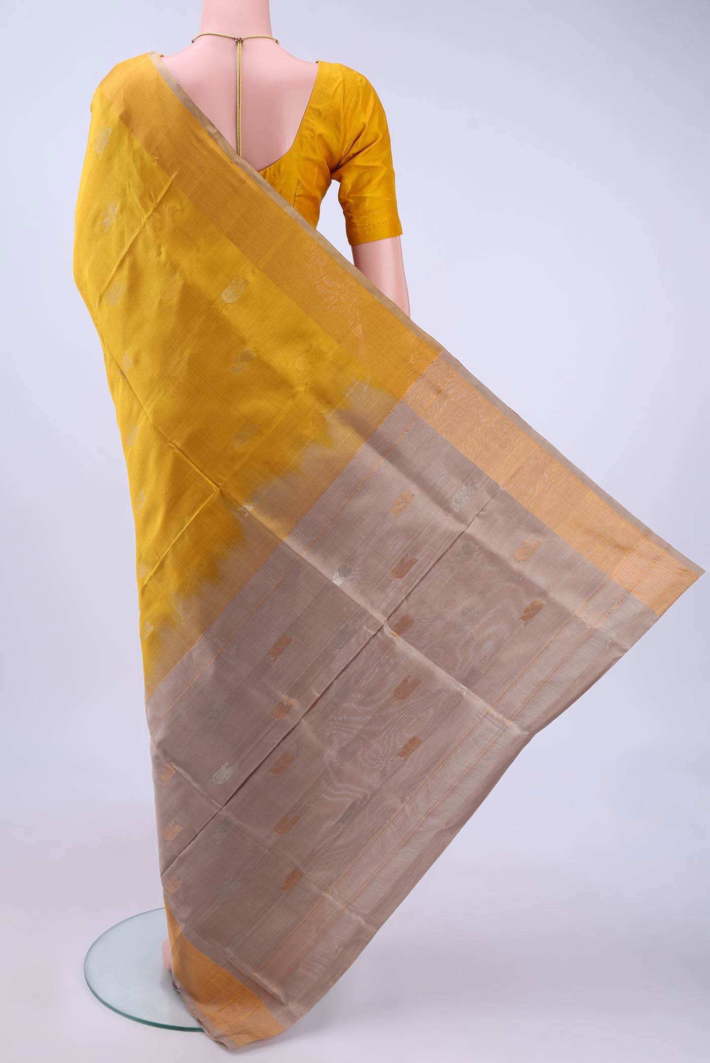 Mustard Uppada Silk Saree