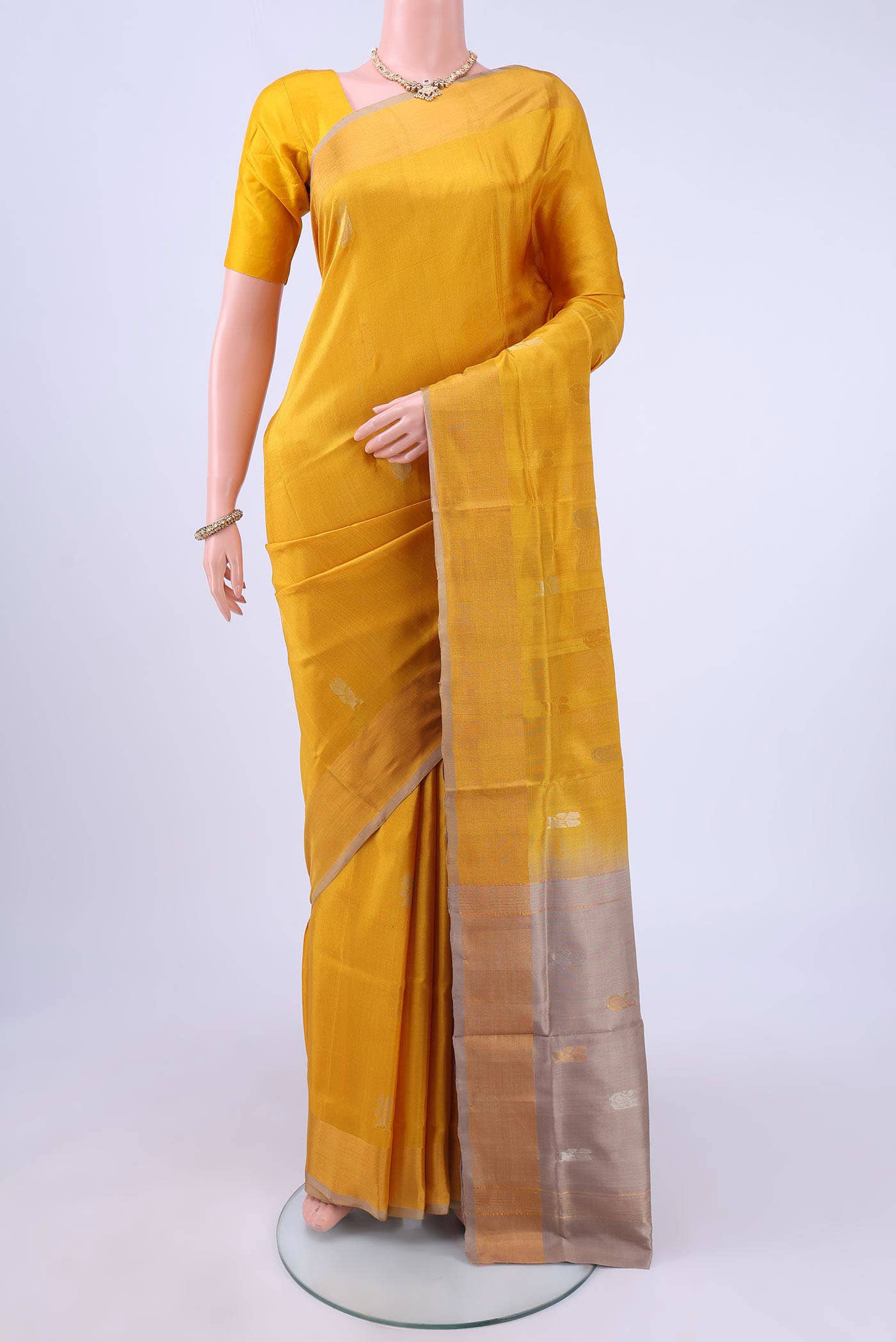 Mustard Uppada Silk Saree